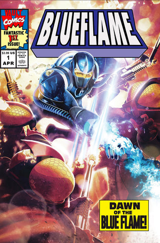 BLUE FLAME #1 HAL LAREN EXCLUSIVE WITH COA