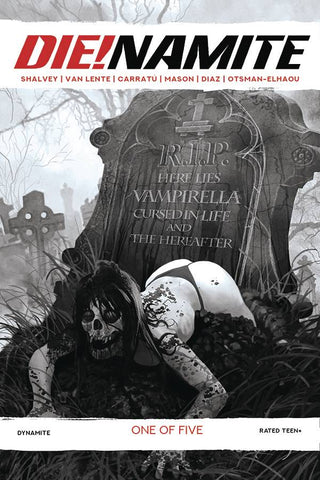 DIE!NAMITE #1 1:21 RATIO LIVING DEAD GRAYSCALE VARIANT - ARTHUR SUYDAM