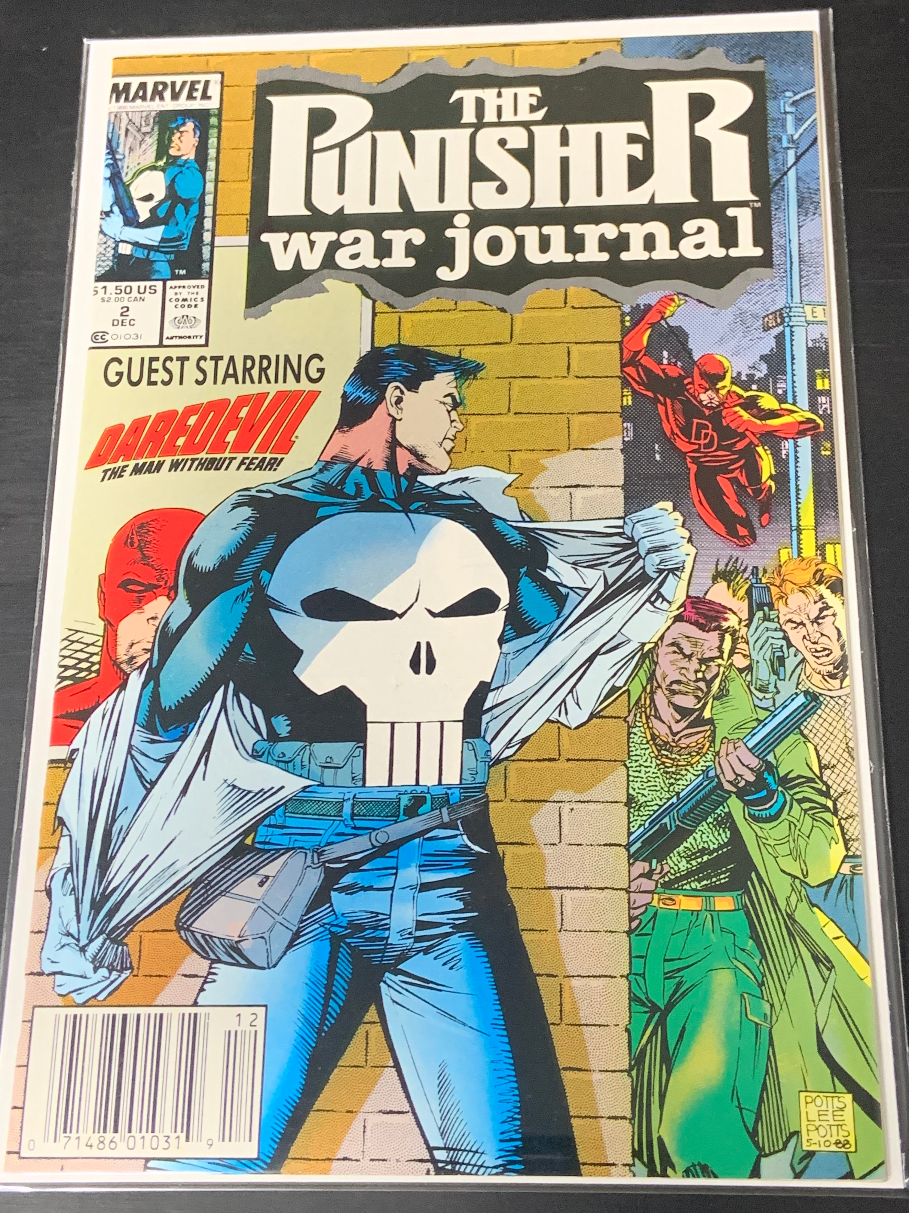 Punisher War Journal 2 Marvel 1988 Newsstand