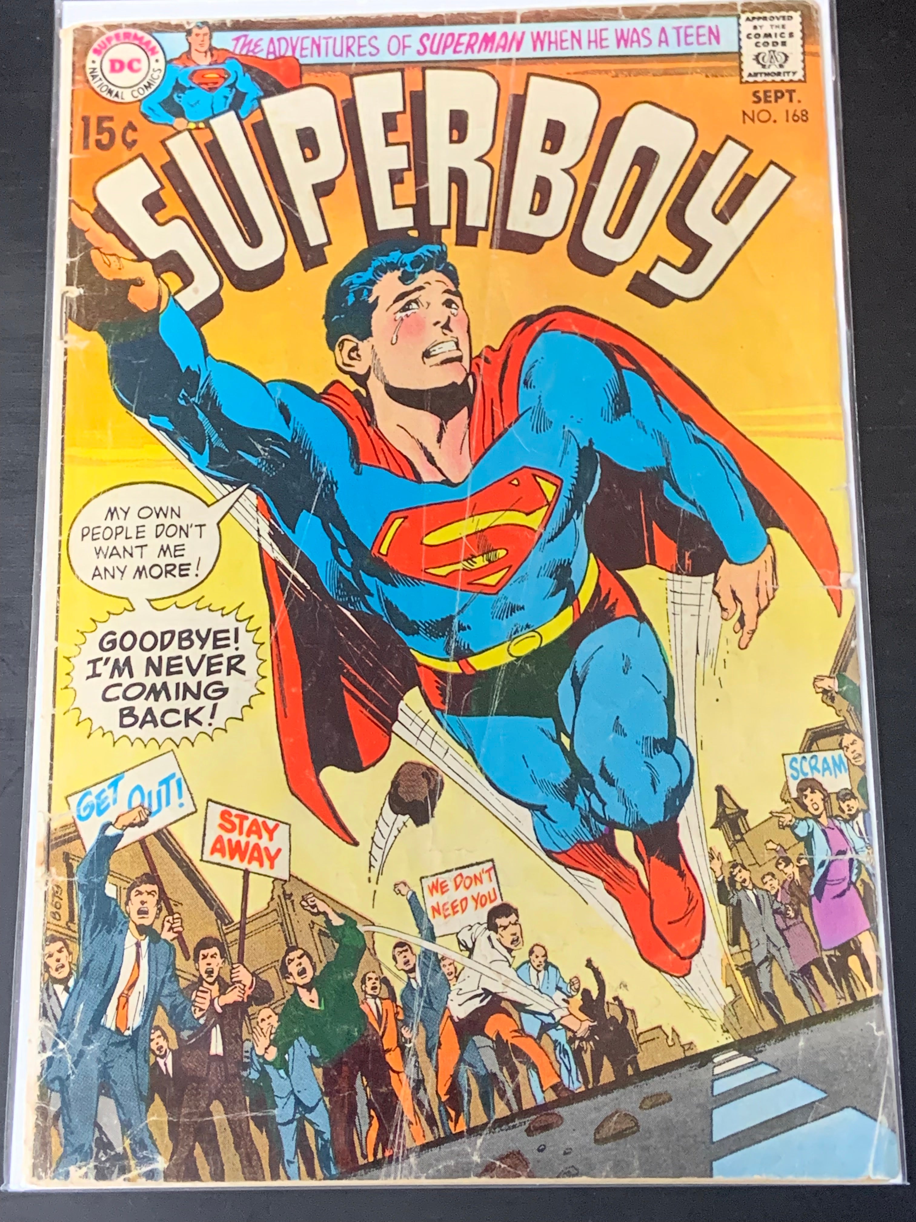 Superboy 168 DC 1970 Neal Adams Cover