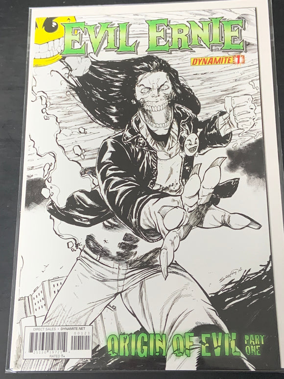Evil Ernie 1 Dynamite Comics 2012 Tim Seeley 1:10 Sketch Wraparound Variant