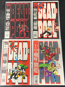 Deadpool Circle Chase 1-4 Marvel 1993 Set of 4 1st Solo Series, Very Scarce Newsstands