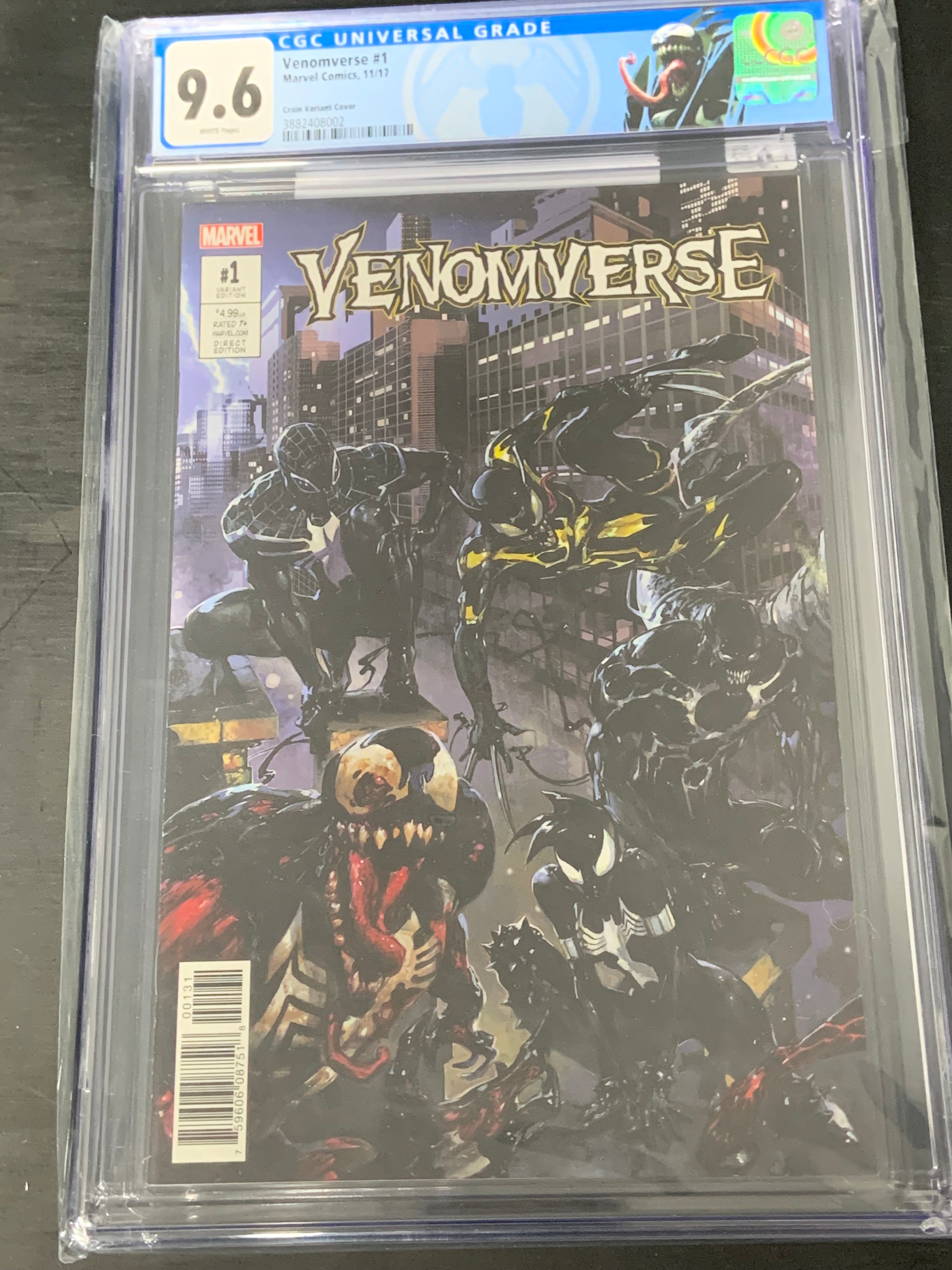 Venomverse 1 2017 Clayton Crain Variant CGC 9.6