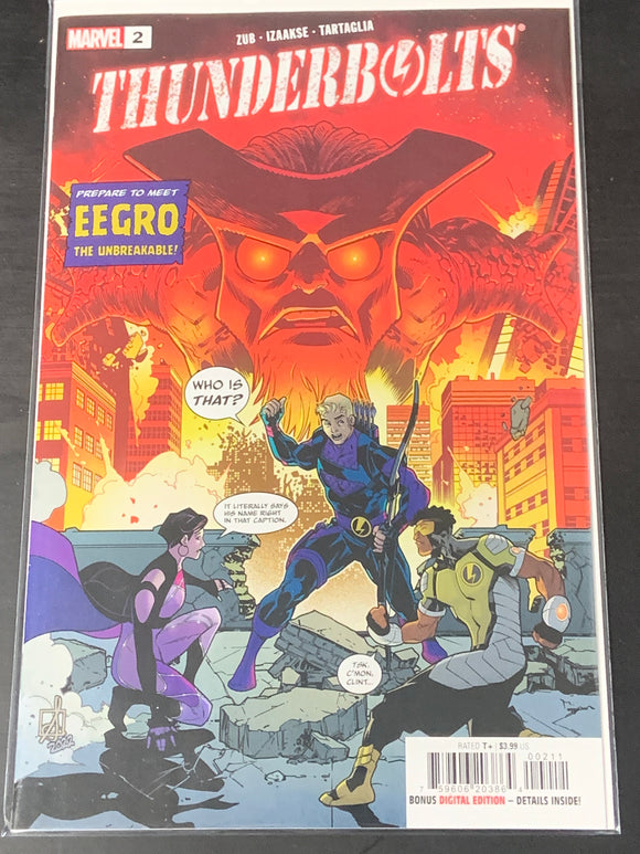 Thunderbolts 1 Marvel 2022 1st Eegro the Unbreakable