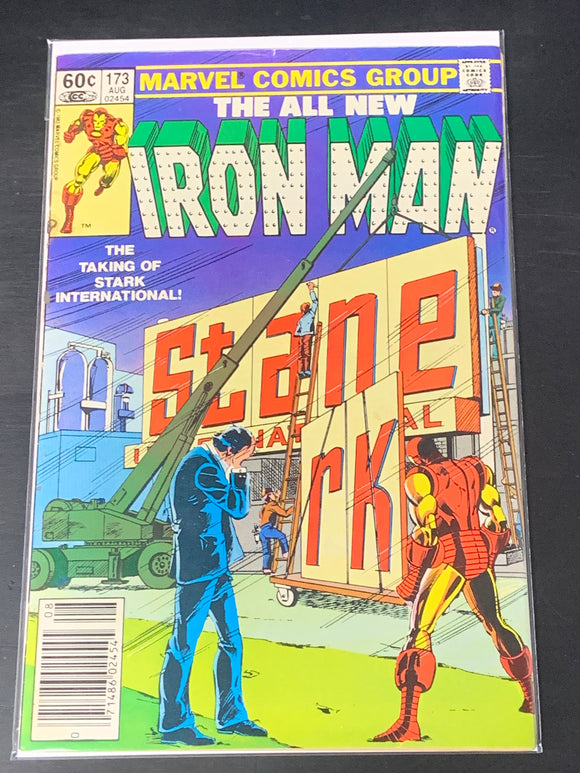 Iron Man 173 Marvel 1983 Newsstand, Stane takes Stark International