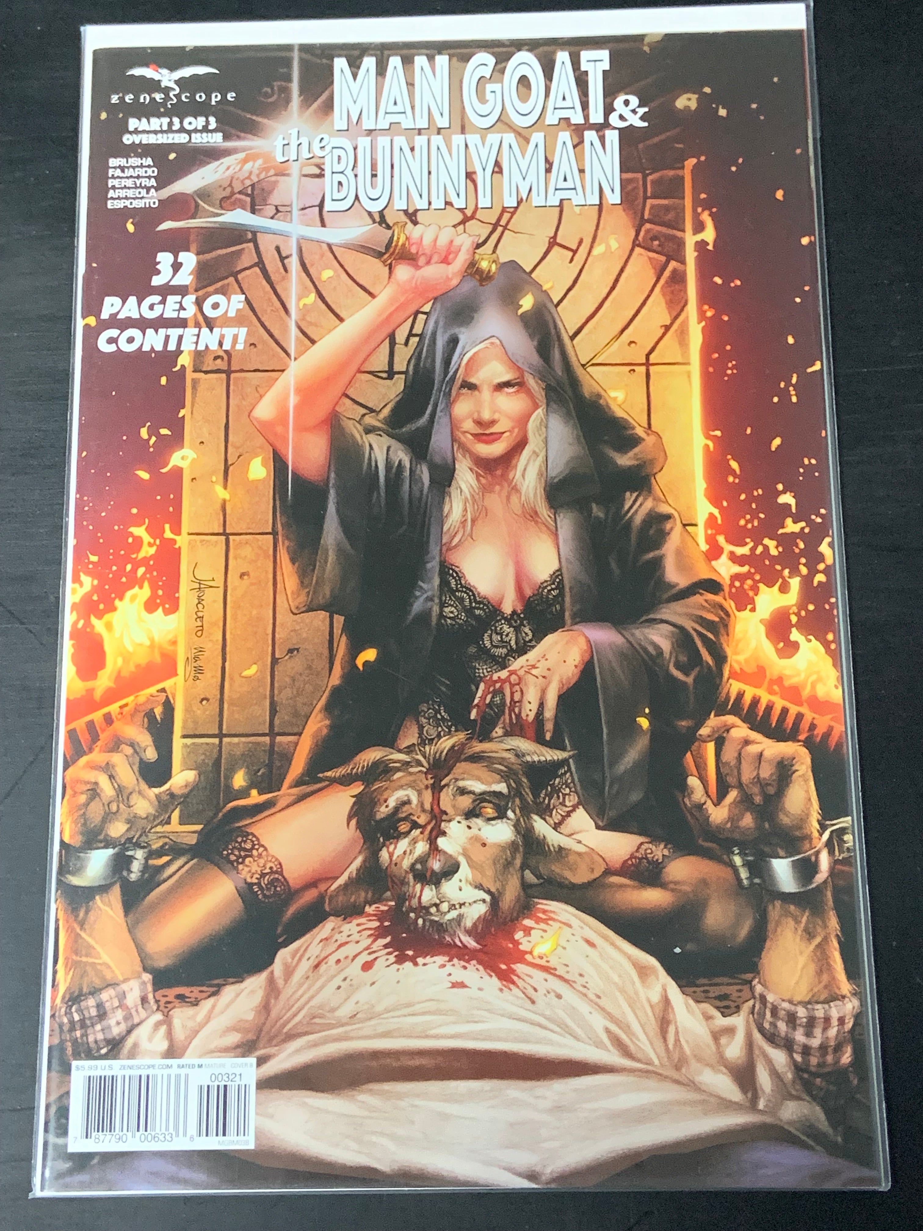 Man Goat & The Bunnyman 3 Zenescope 2022 Jay Anacleto Variant