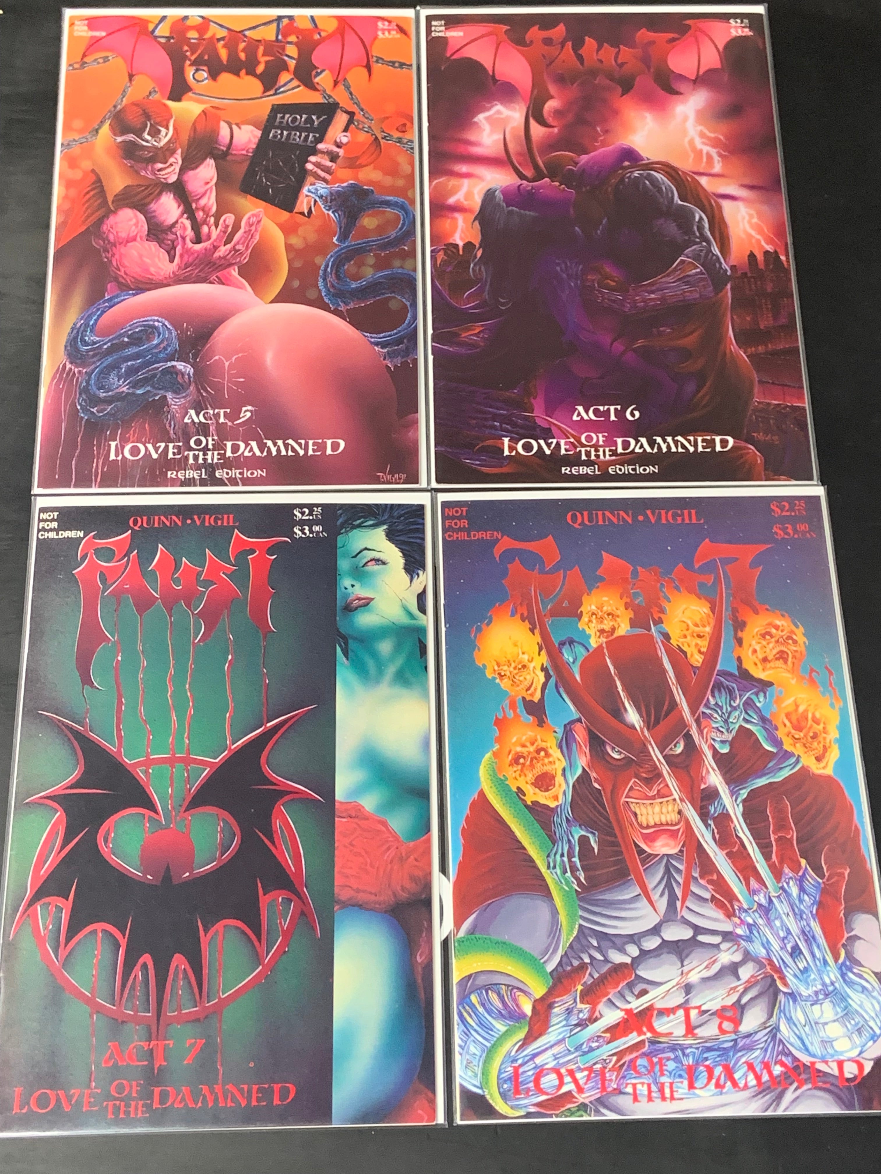 Faust 1-10 Northstar Comics 1989 Set of 10, Very Scarce Series