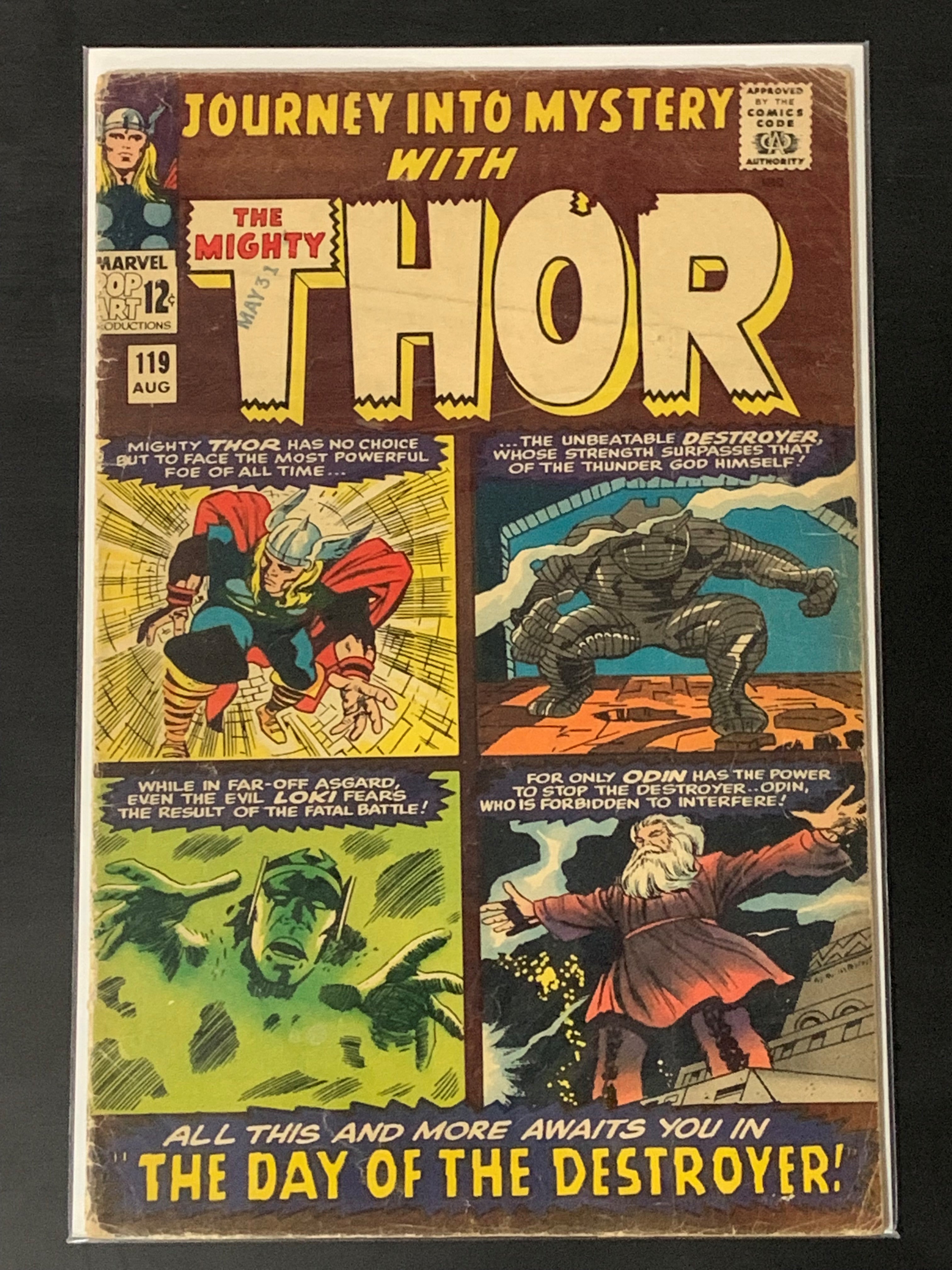 Journey Into Mystery 119 1965 1st App of the Warriors Three, 2nd Destroyer!