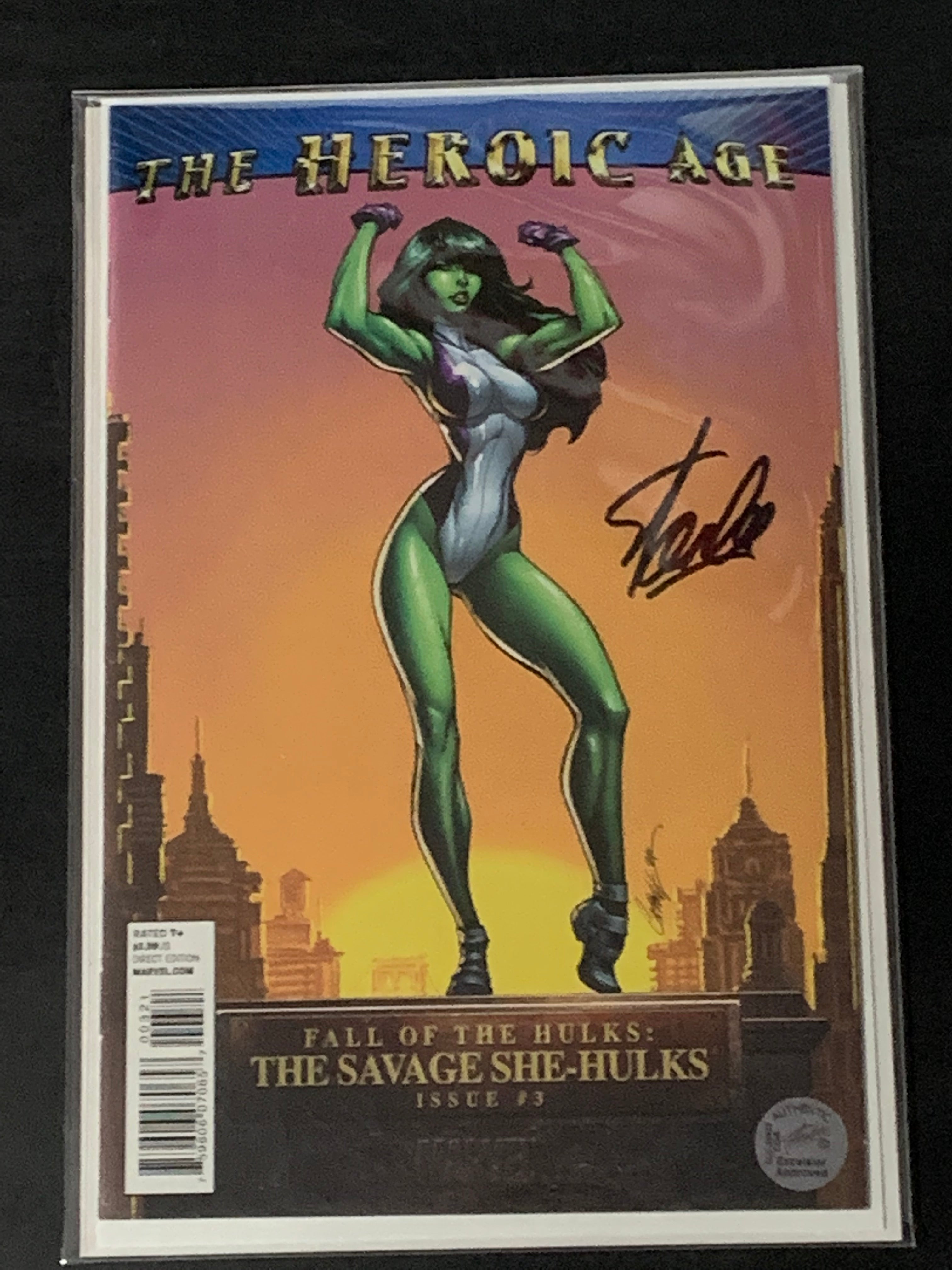 Fall of the She-Hulks : Savage She-Hulks 3 Signed by Stan Lee!  1:15