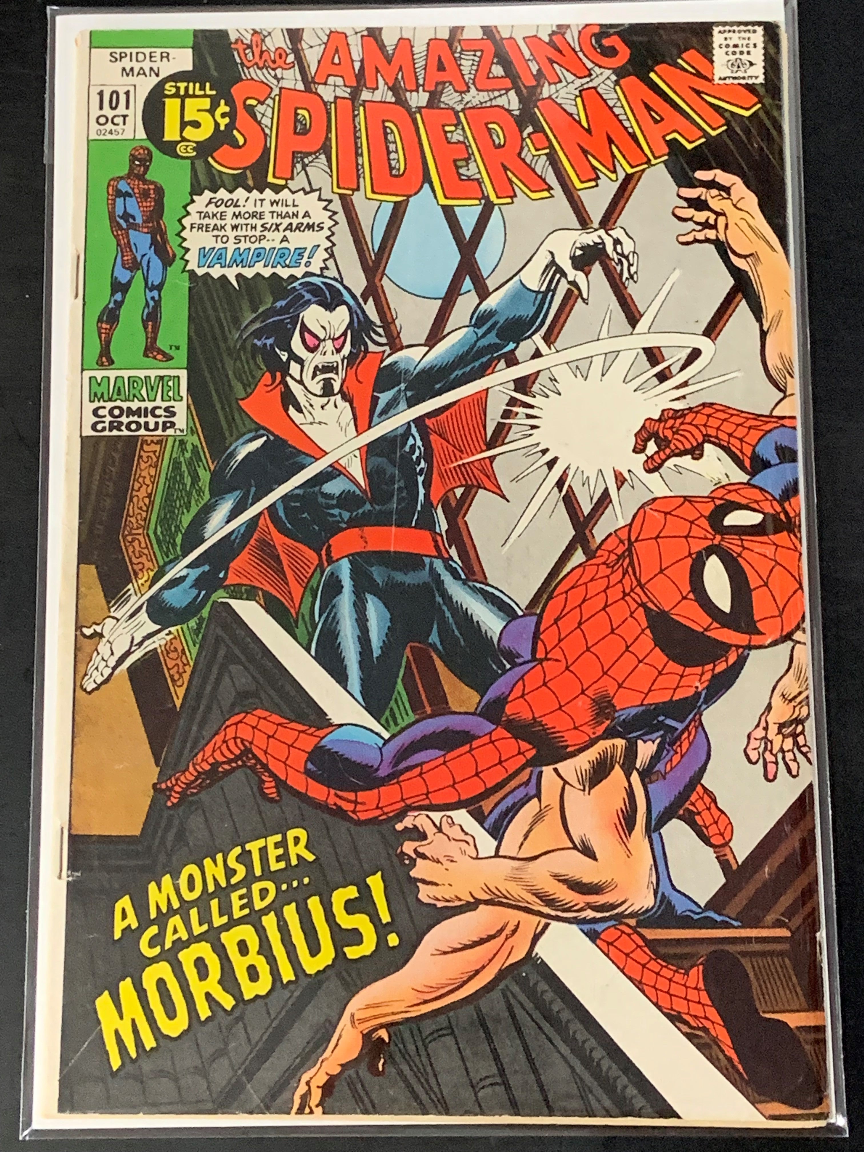 Amazing Spider-Man 101 1971 1st app of Morbius!