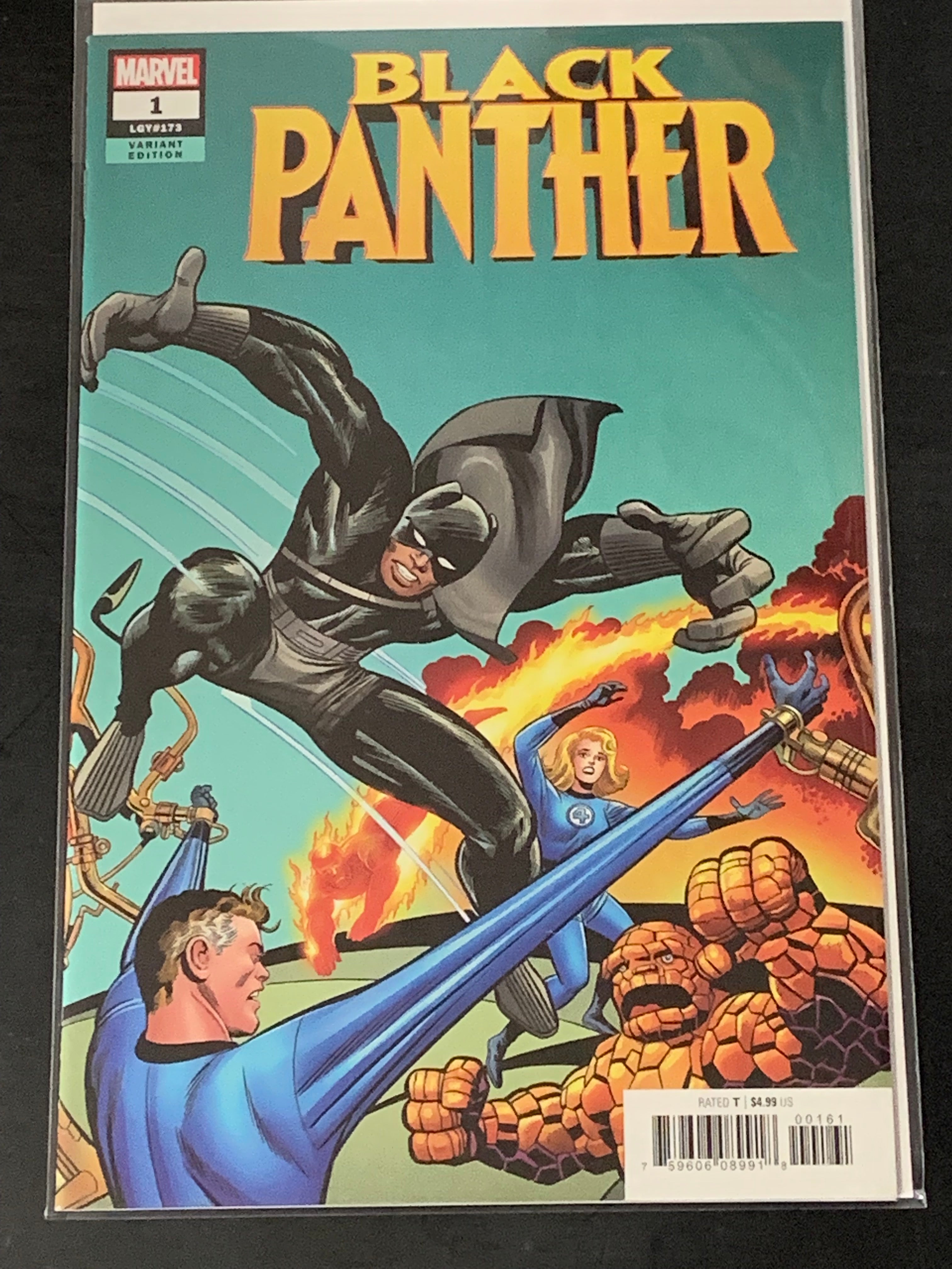 Black Panther 1 2018 Scarce 1:500 Jack Kirby Remastered Variant!
