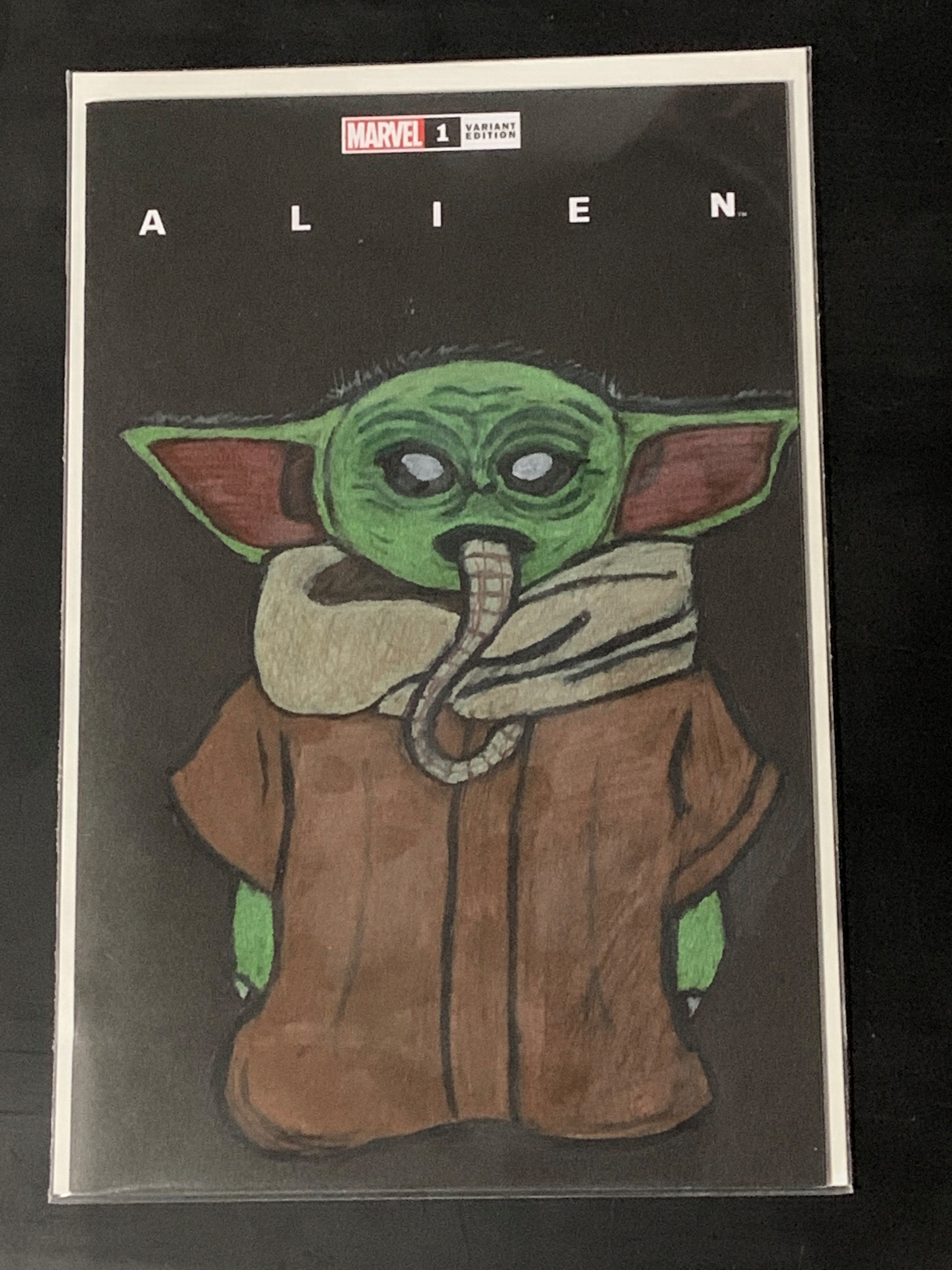 Alien 1 2021 Blank Sketch Variant Custom Sketch Cover!