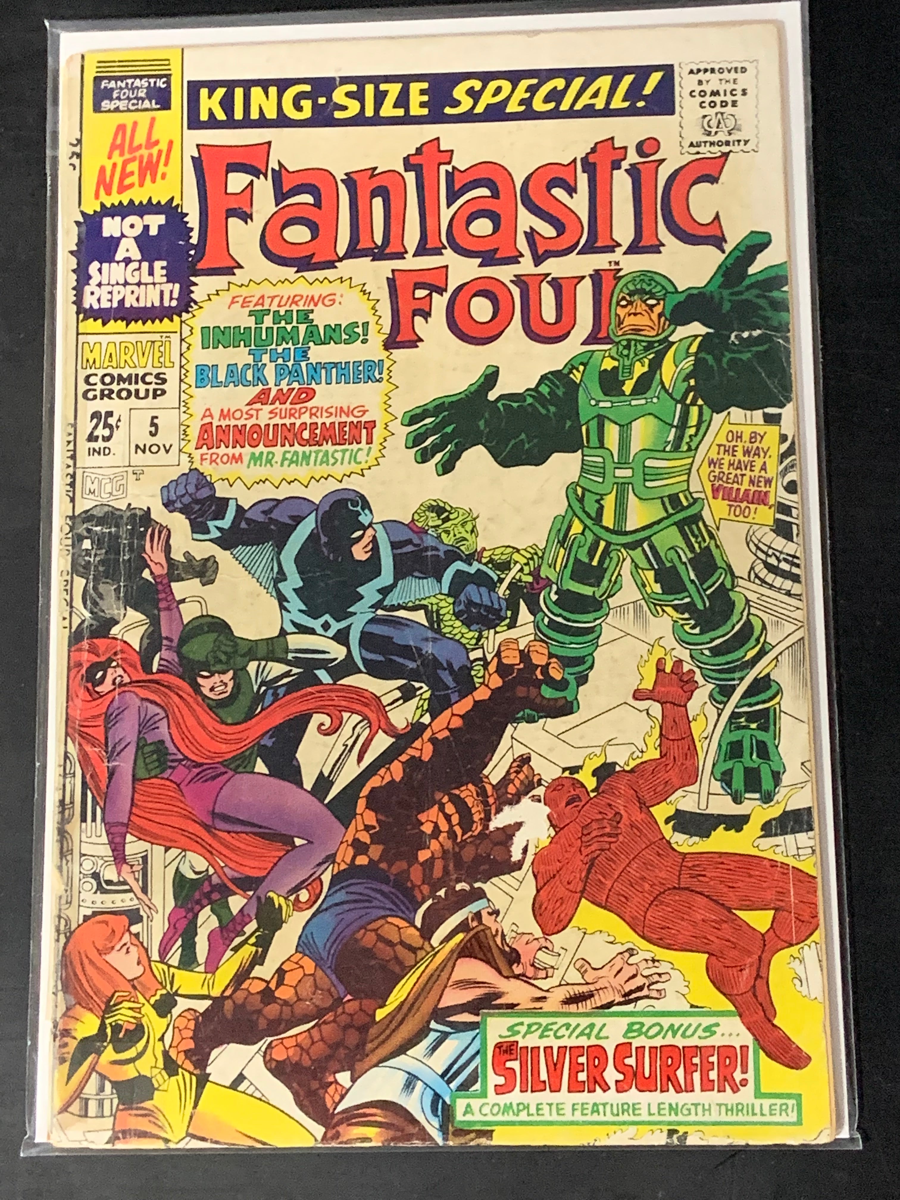 Fantastic Four Annual 5 Marvel 1967 1st app of Psycho Man!