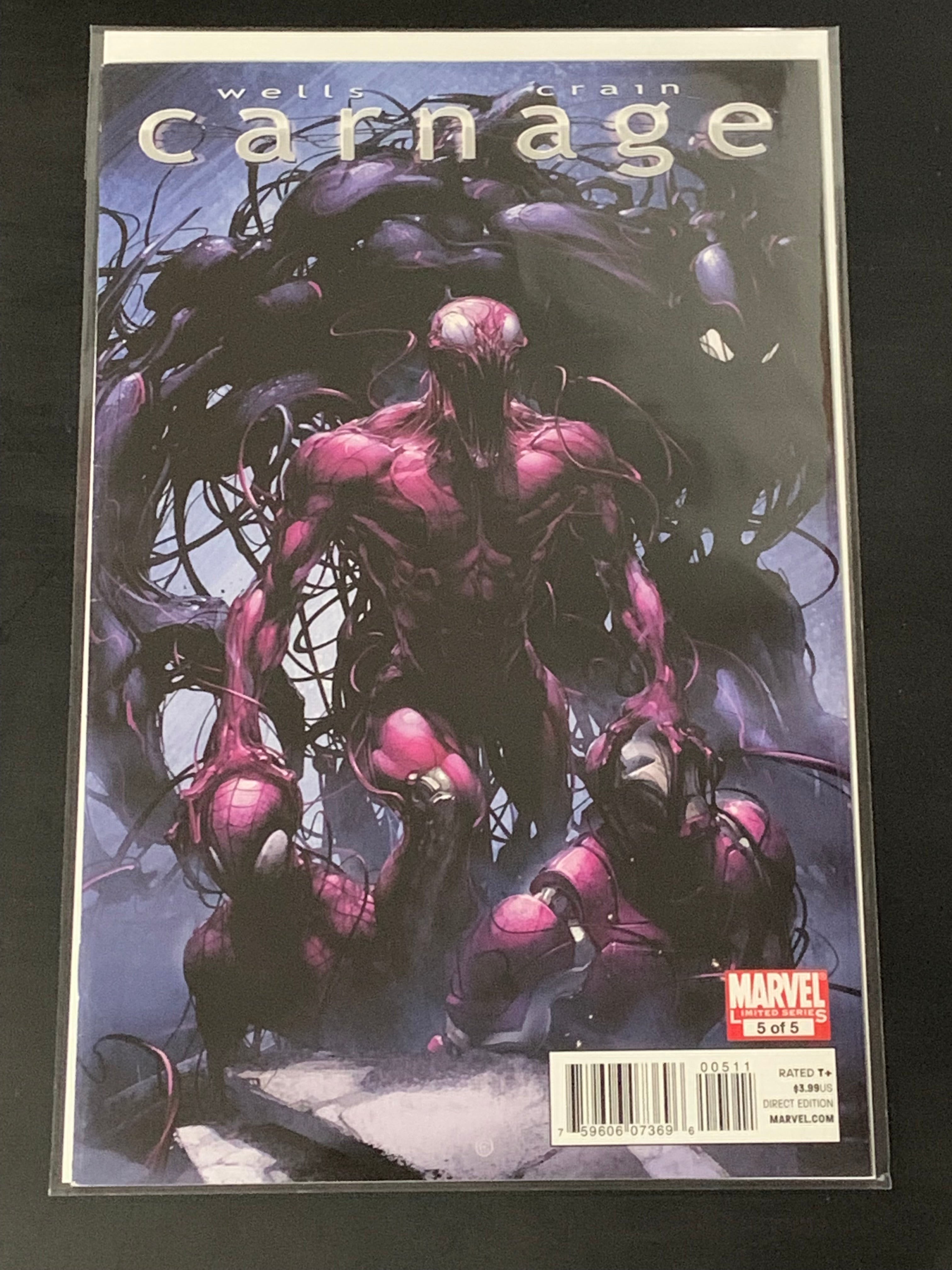 Carnage 5 Marvel 2011 1st App of Scorn! Clayton Crain!