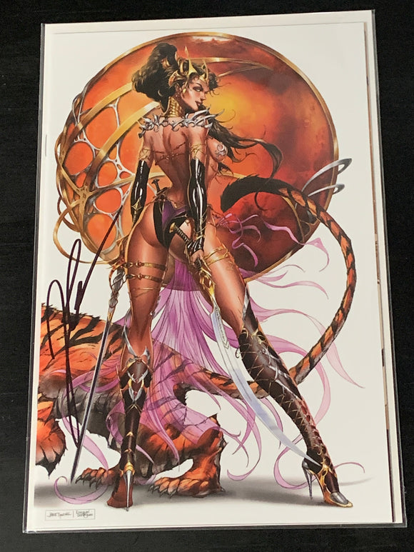 Dejah Thoris VS John Carter 1 Tyndall Variant Virgin Signed COA!