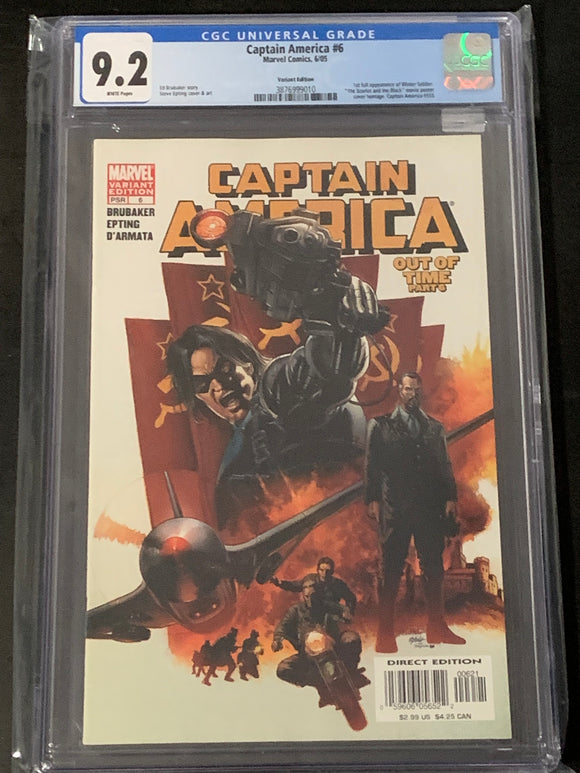 Captain America 6 CGC 9.2 1st app of the Winter Soldier!
