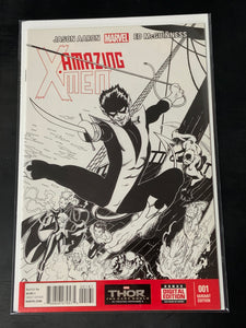 Amazing X-Men 1 2014 1:75 Wraparound Sketch Variant!