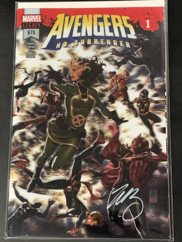 Avengers 675 2018 Brooks Lenticular Signed by Jim Zub - 1st Voyager