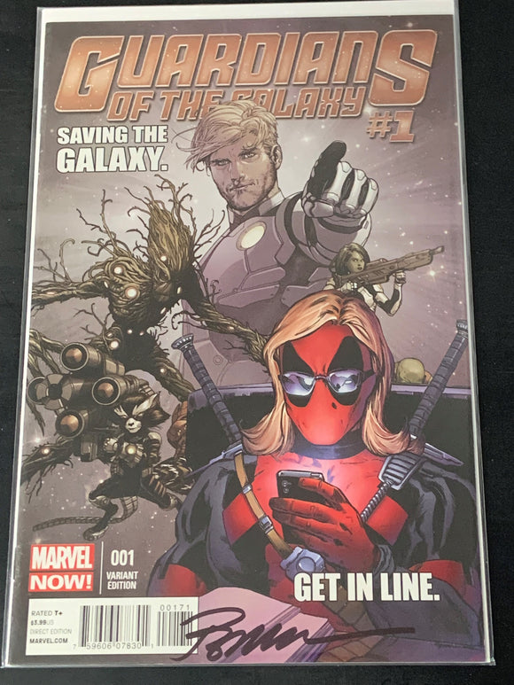 Guardians of the Galaxy 1 2013 Deadpool Variant, Signed!