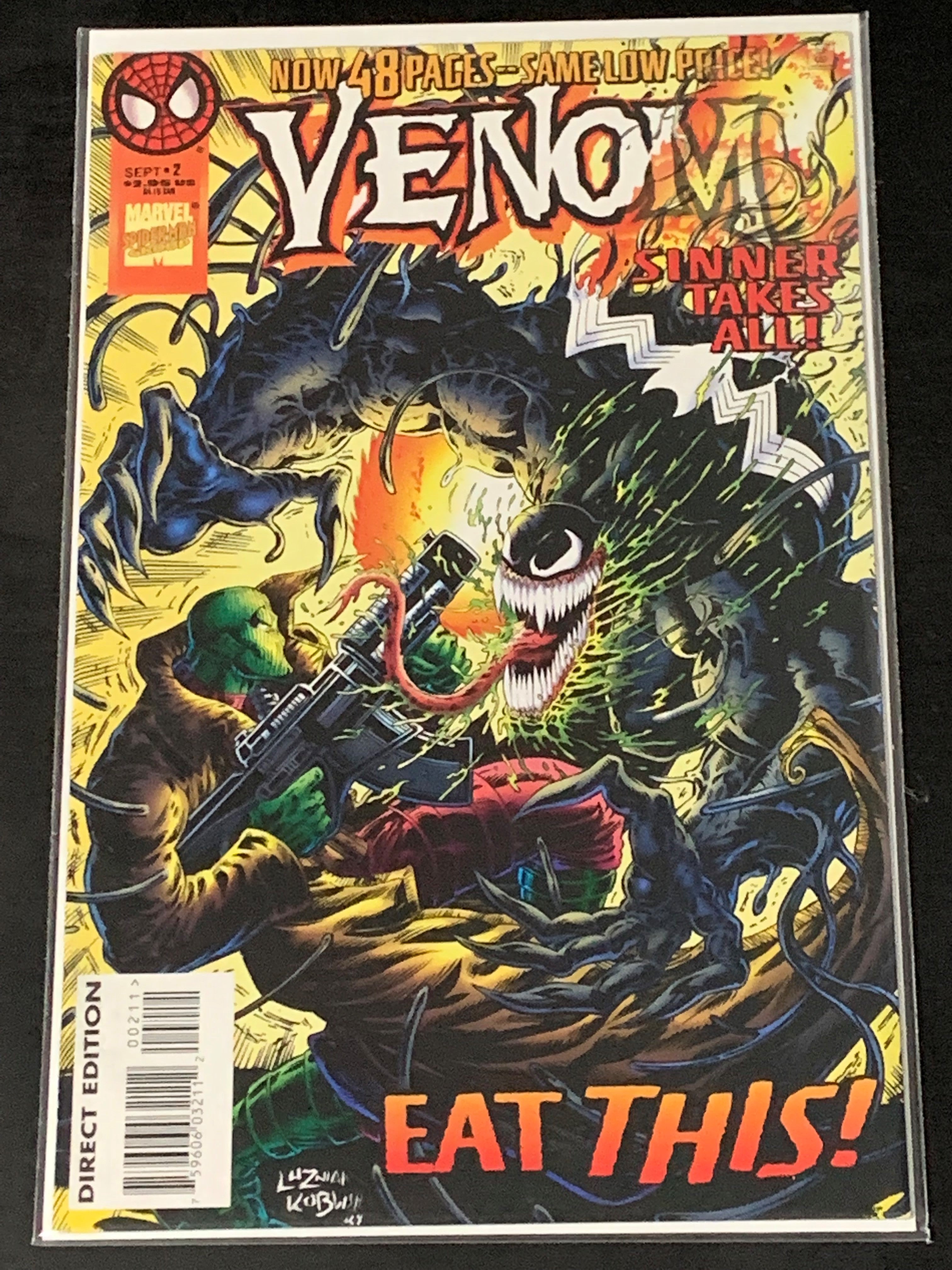 Venom Sinner Takes All 2 Marvel 1995 1st app of She-Venom!
