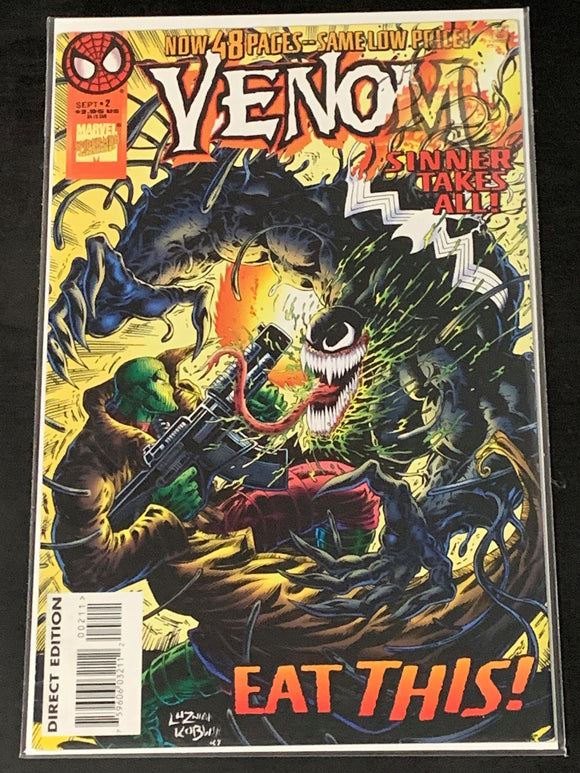 Venom Sinner Takes All 2 Marvel 1995 1st app of She-Venom!