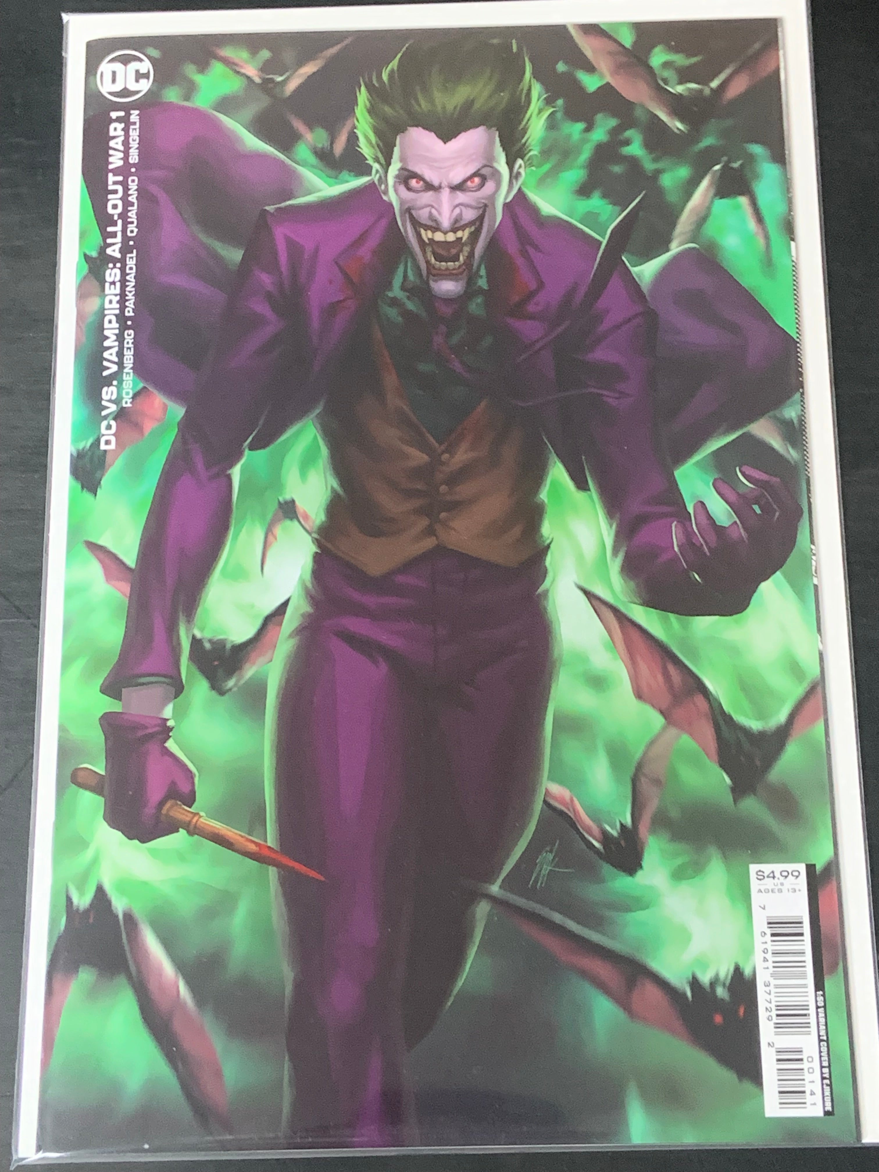 DC vs Vampires: All-Out War 1 DC 2022 1:50 Variant by Ejikure