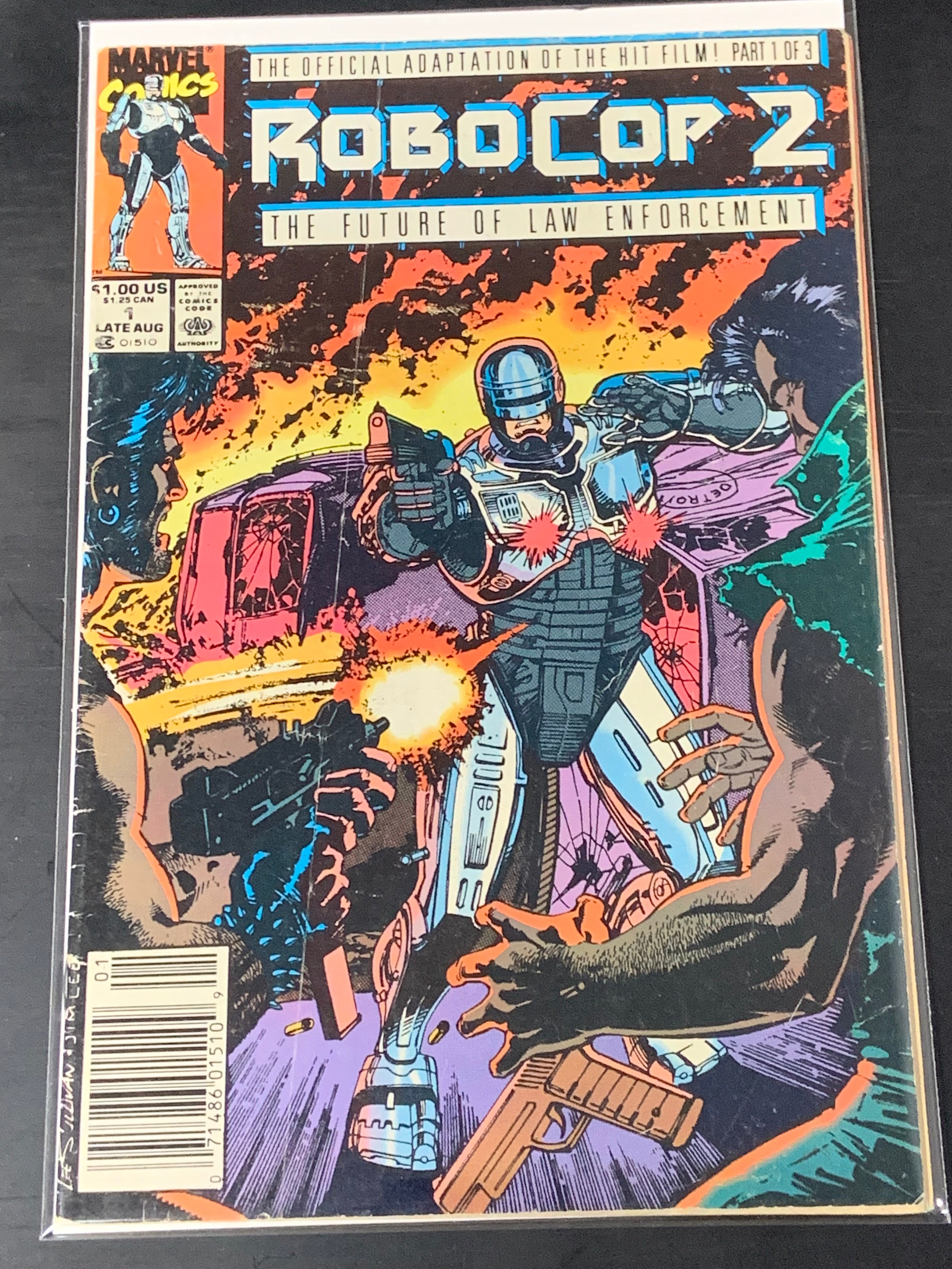 Robocop 2 #1 Marvel 1990 Newsstand