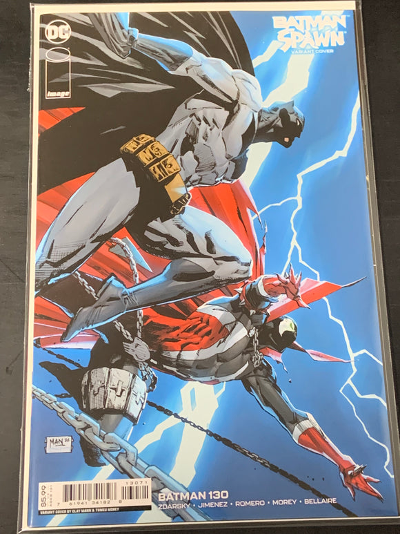 Batman 130 DC 2022 Clay Mann Batman Spawn Variant Cover