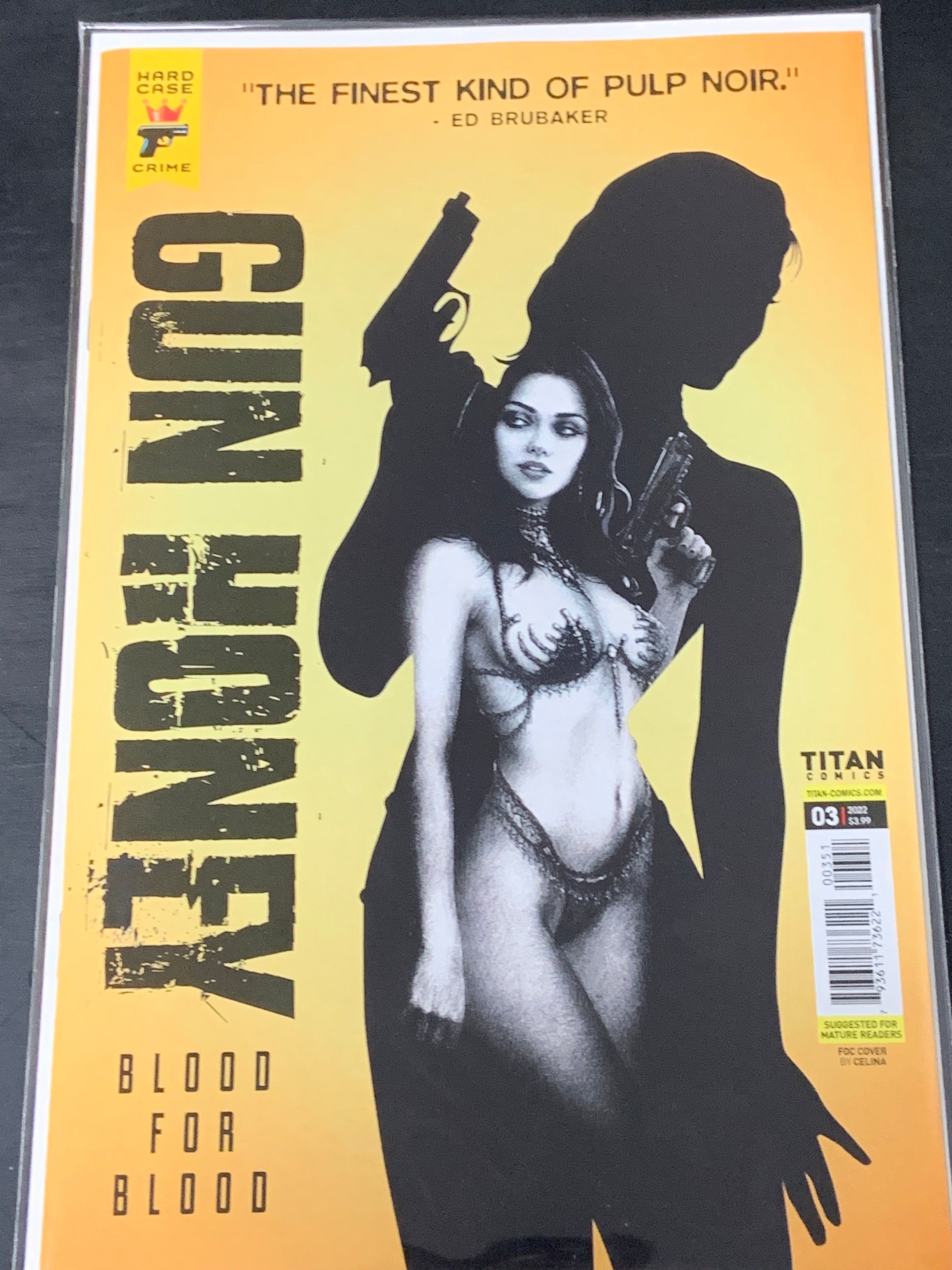 Gun Honey Blood For Blood 3 Titan Comics 2022 Celina Variant Cover