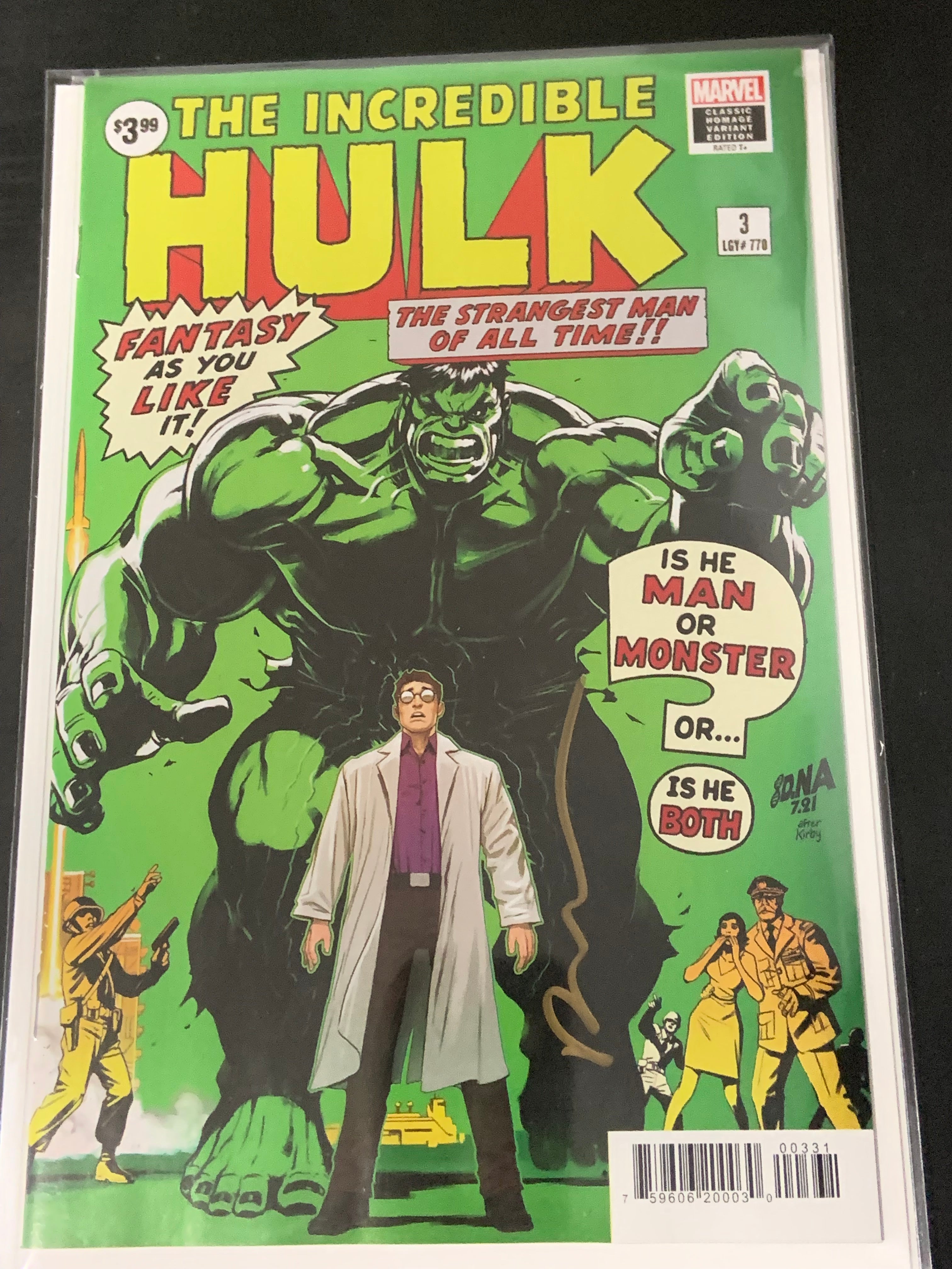 Hulk 3 2022 1st Titan, Nakayama Variant Signed with COA