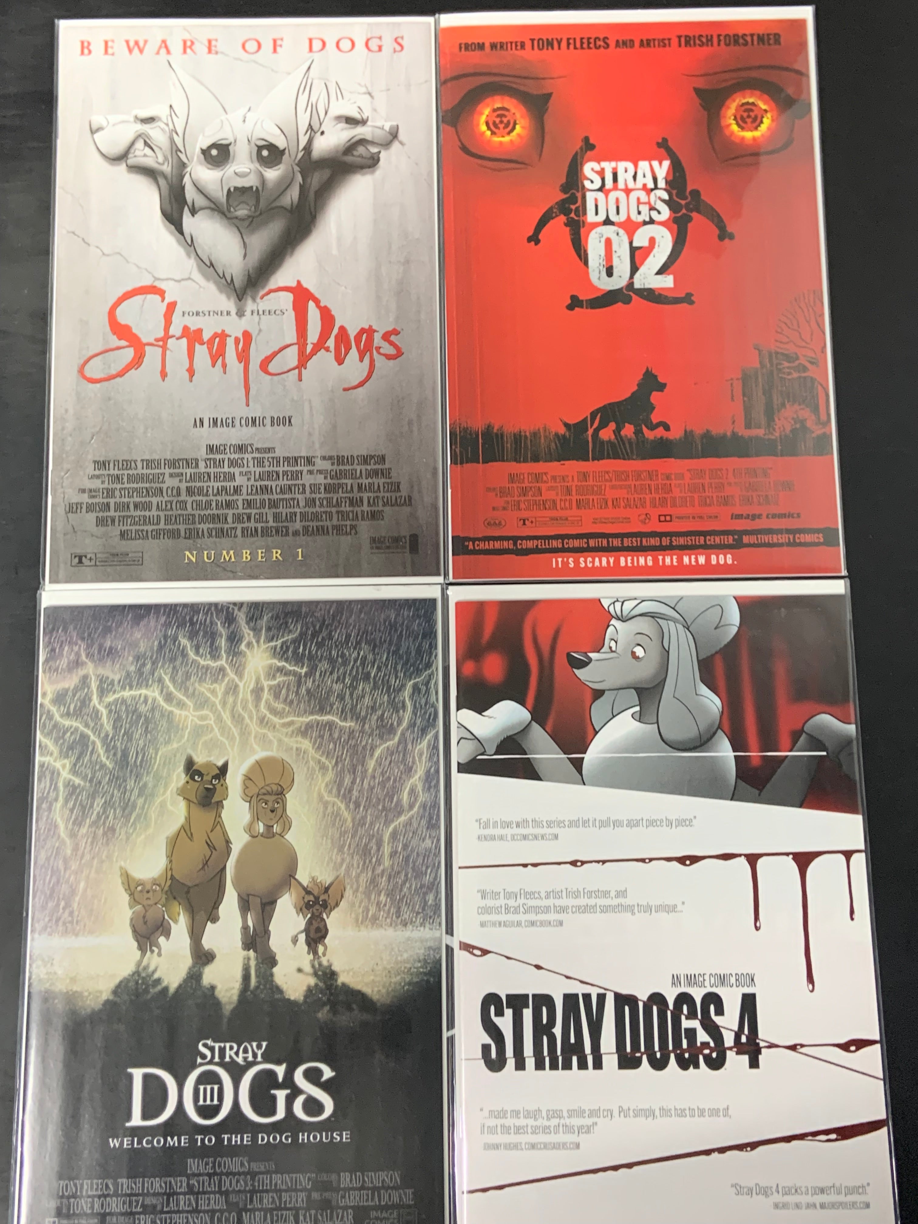 Stray Dogs Set 1-4 Image Comics Homage Variants