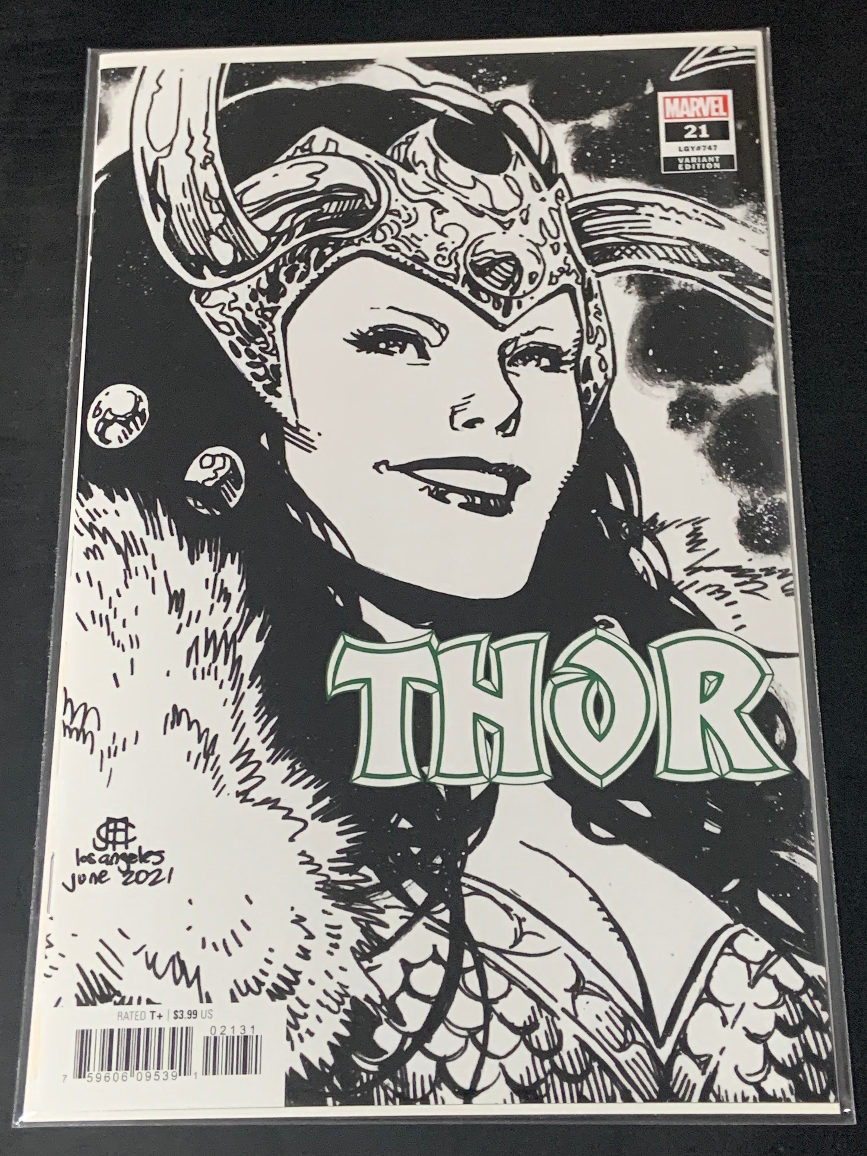 Thor 21 Marvel 2021 Origin & 1st Full God of Hammers Headshot Variant