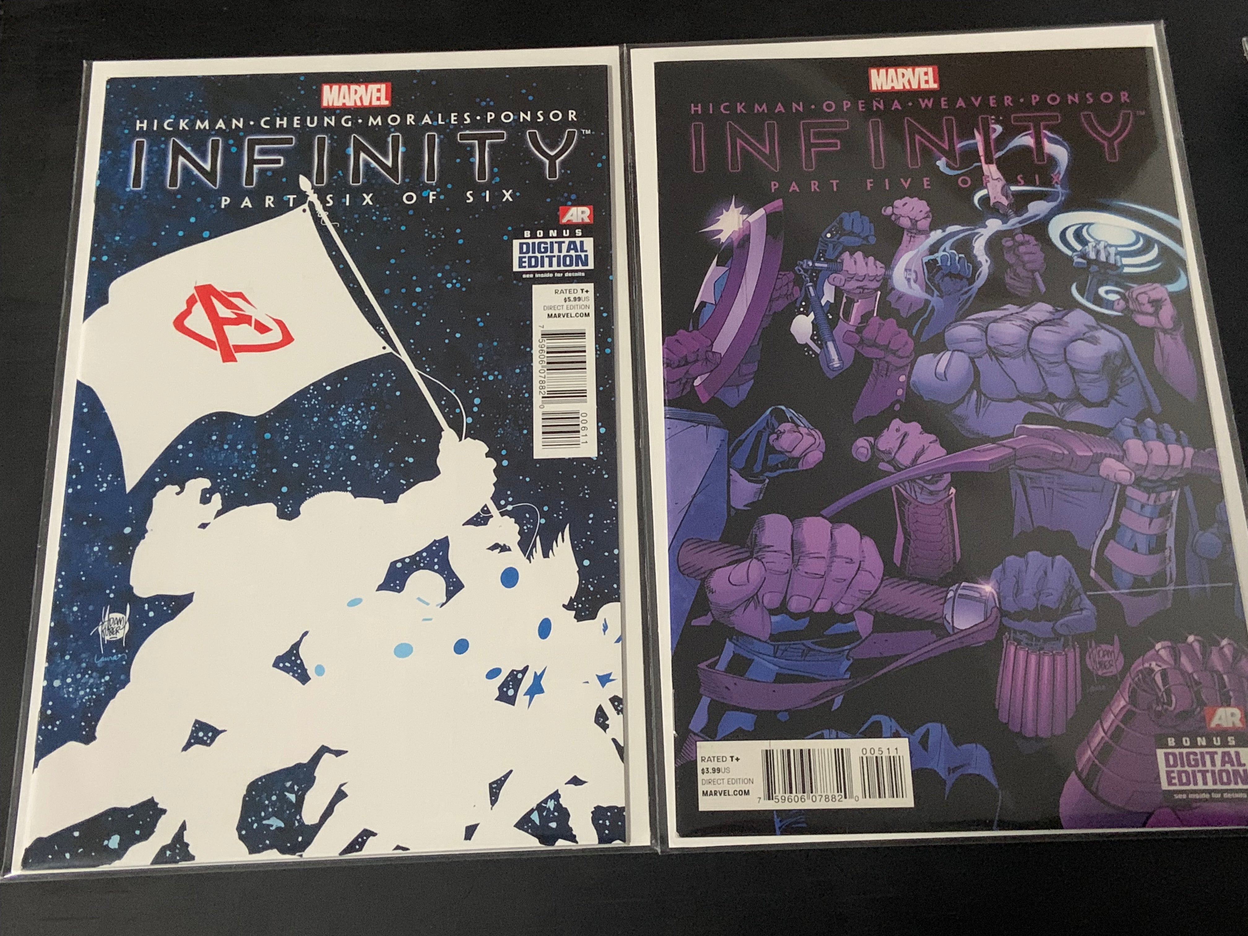 Infinity Set 1 - 6 Marvel Comics  2013 Thanos, 1st app of Thane