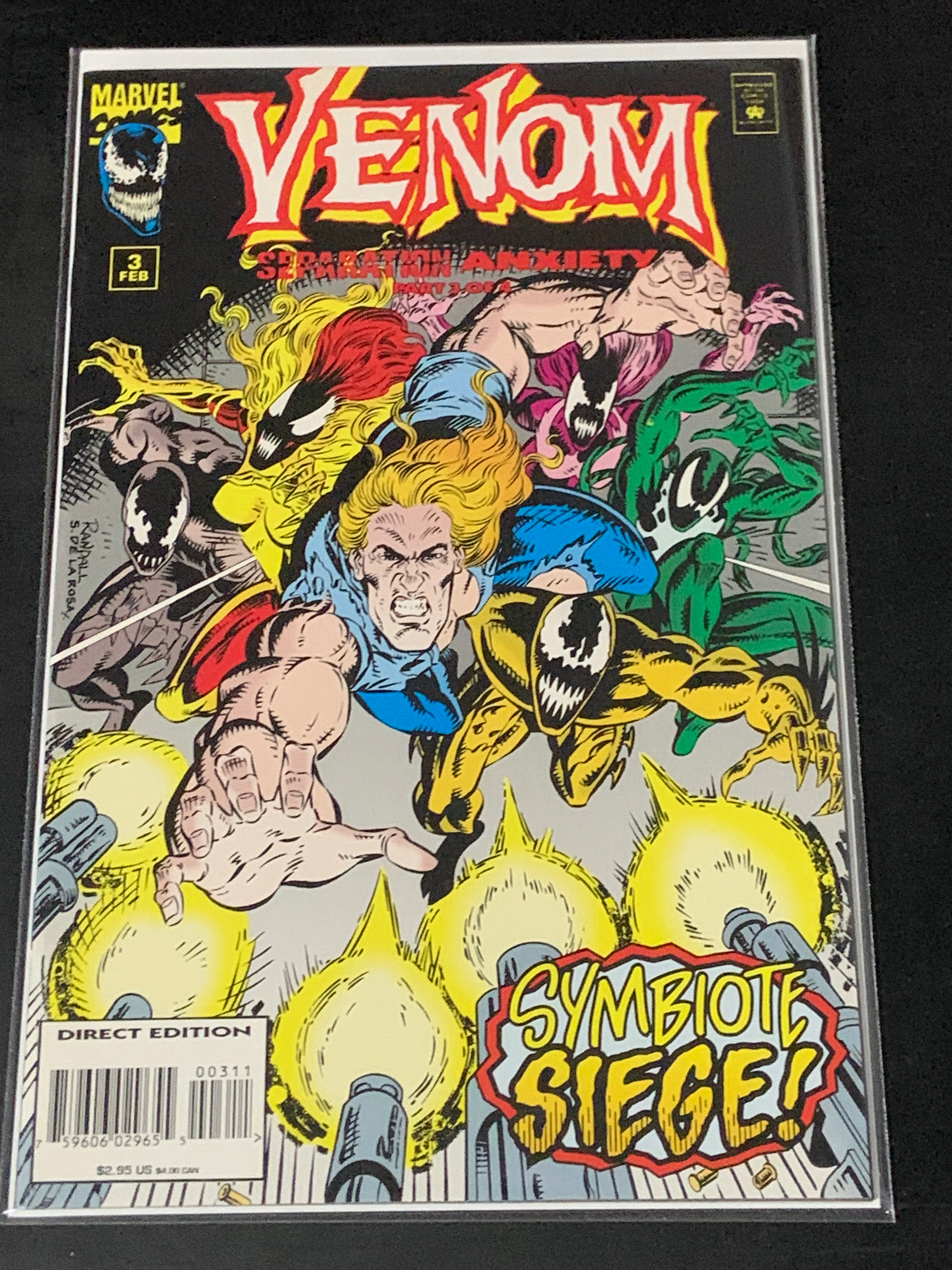 Venom Separation Anxiety Set 1 - 3 Marvel 1994  Scarce books