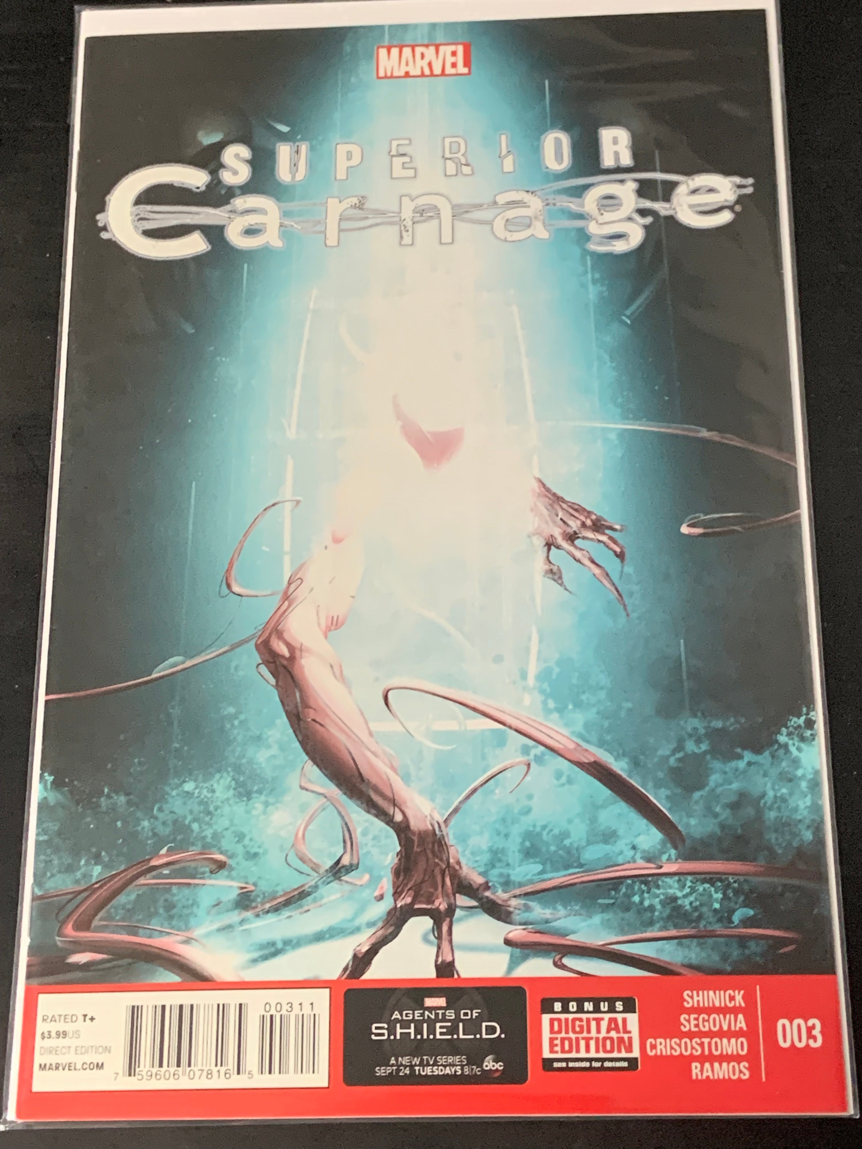 Superior Carnage 3 Marvel 2013 1st Karl Malus as Carnage, Clayton Crain