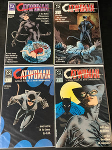 Catwoman Full Set 1-4 DC 1989 1st Solo Series!