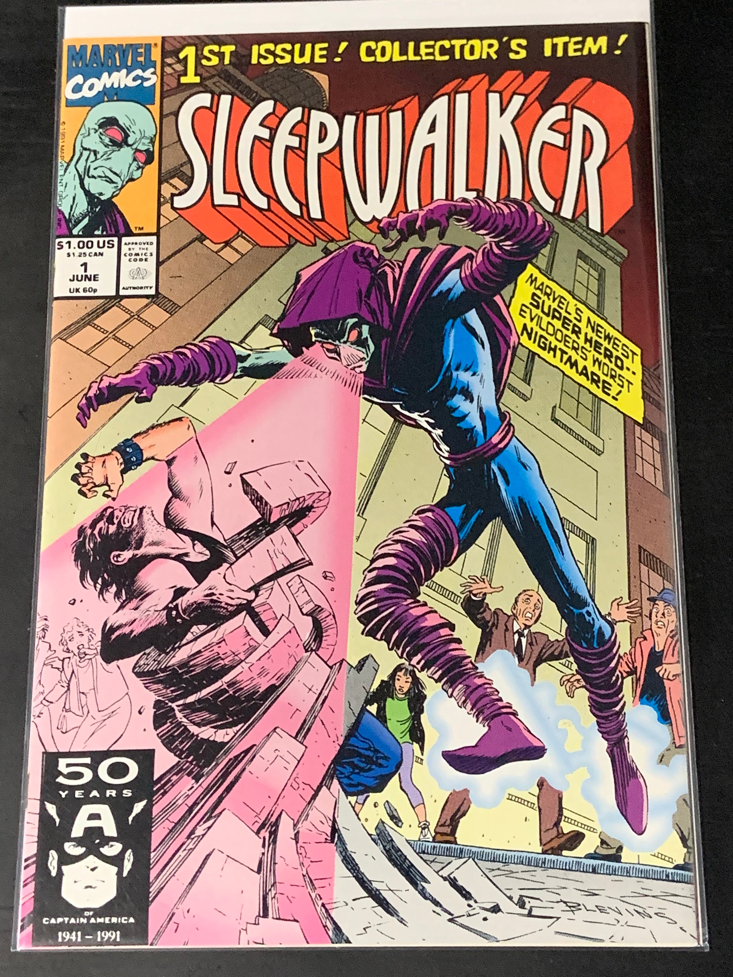 Sleepwalker 1 Marvel 1991 1st App of Sleepwalker &  8-Ball