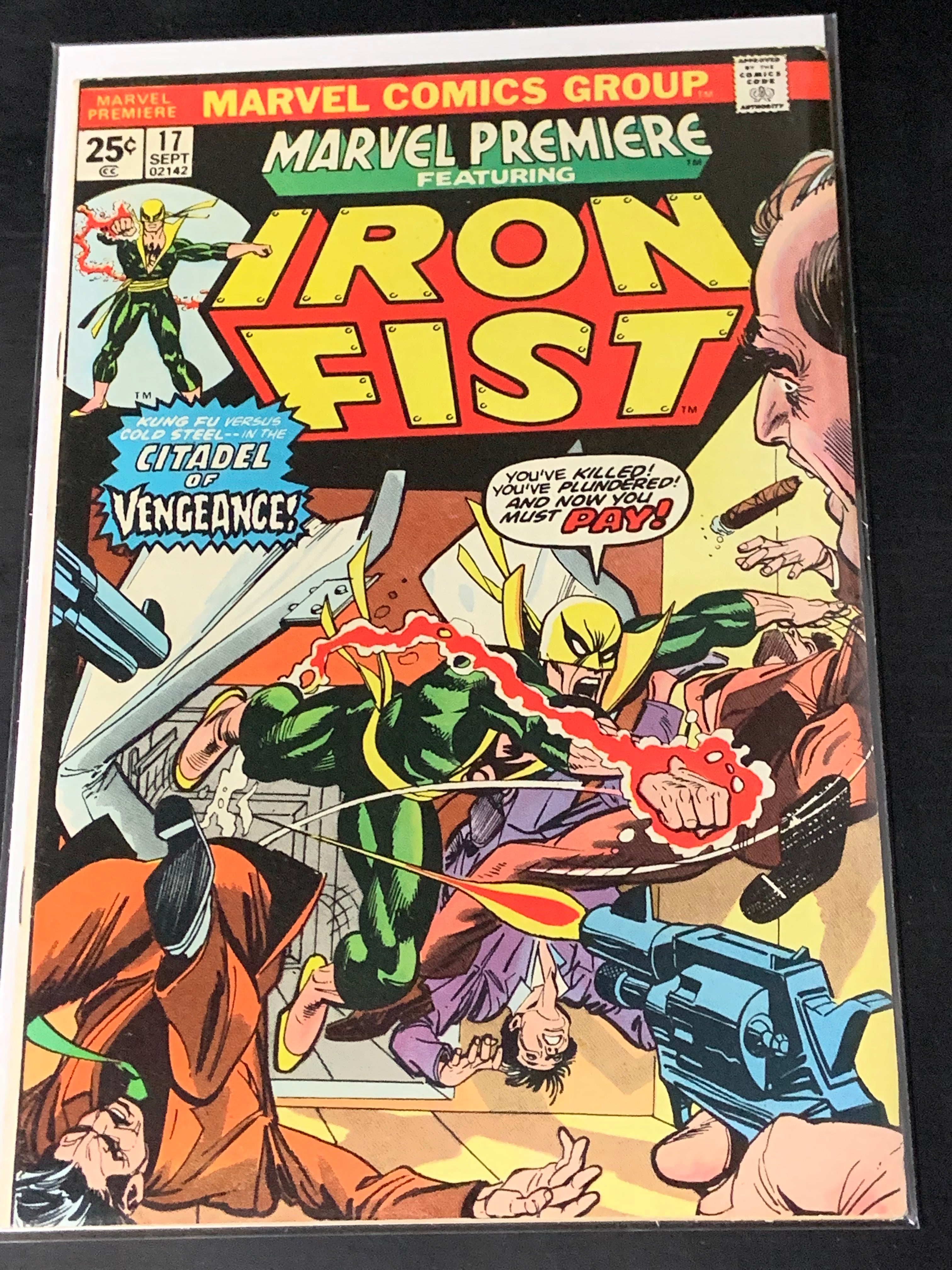 Marvel Premiere 17 1974 3rd App & Origin of Iron Fist