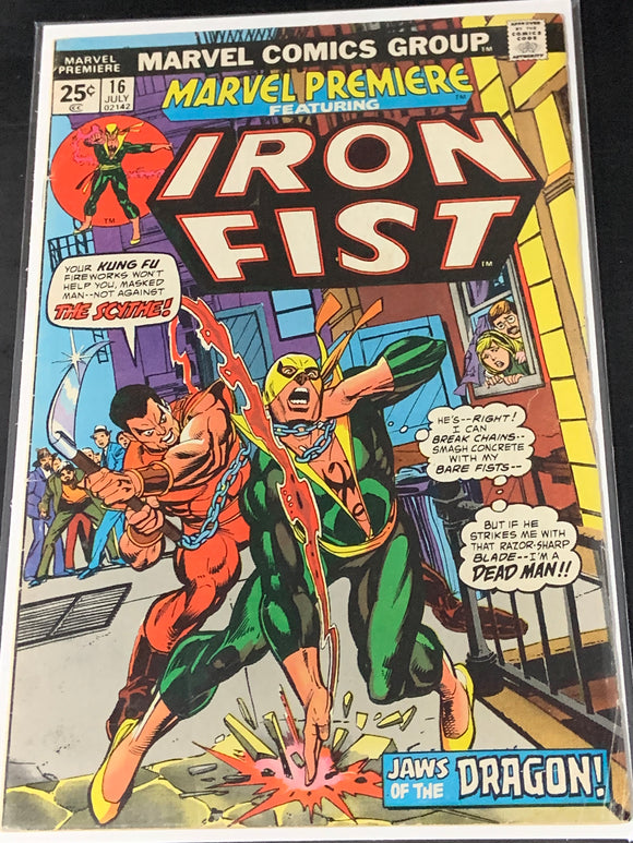 Marvel Premiere 16 1974 2nd App & Origin of Iron Fist