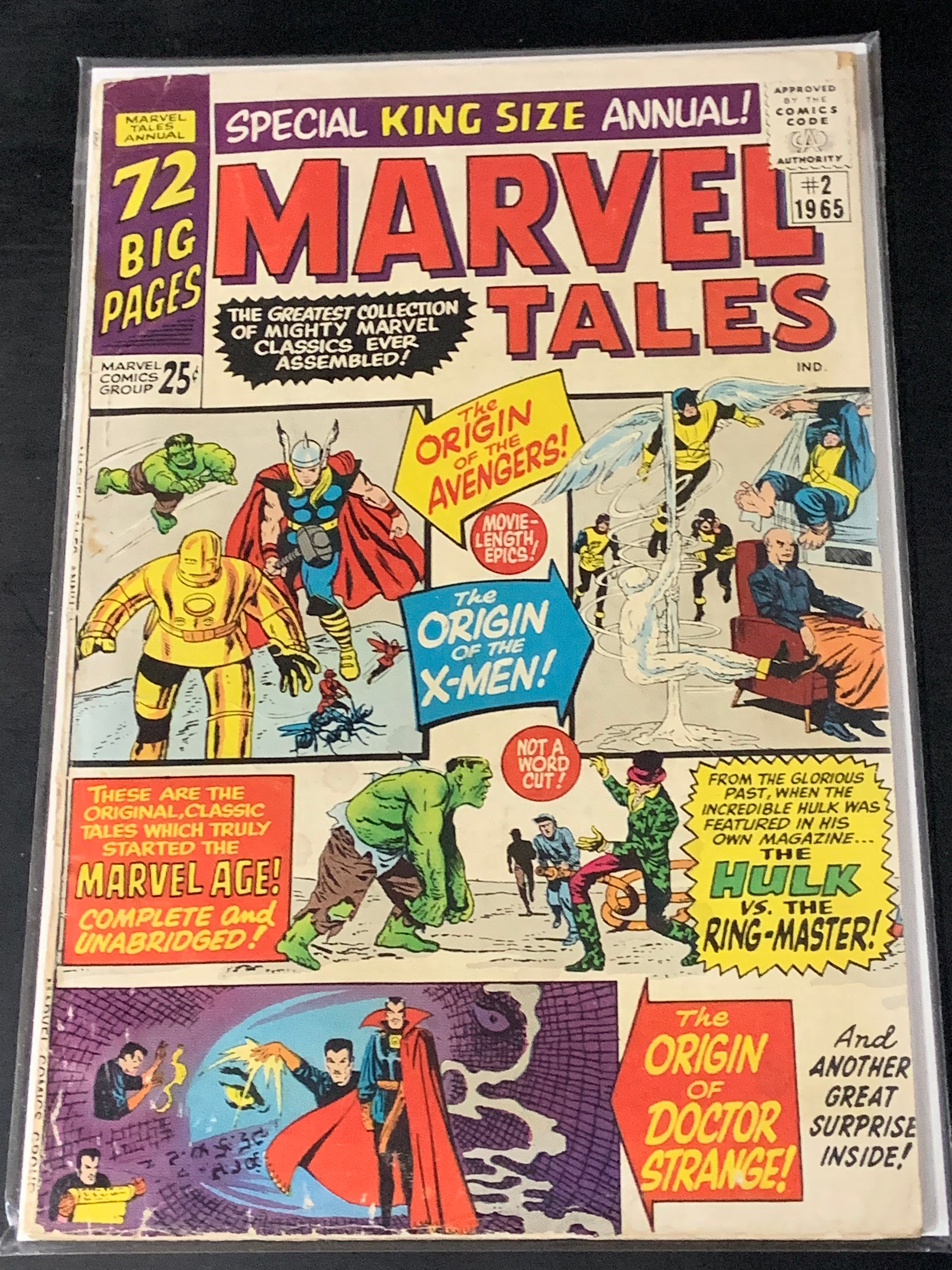 Marvel Tales King Size Annual 2 1965 Silver Age Origin Issue