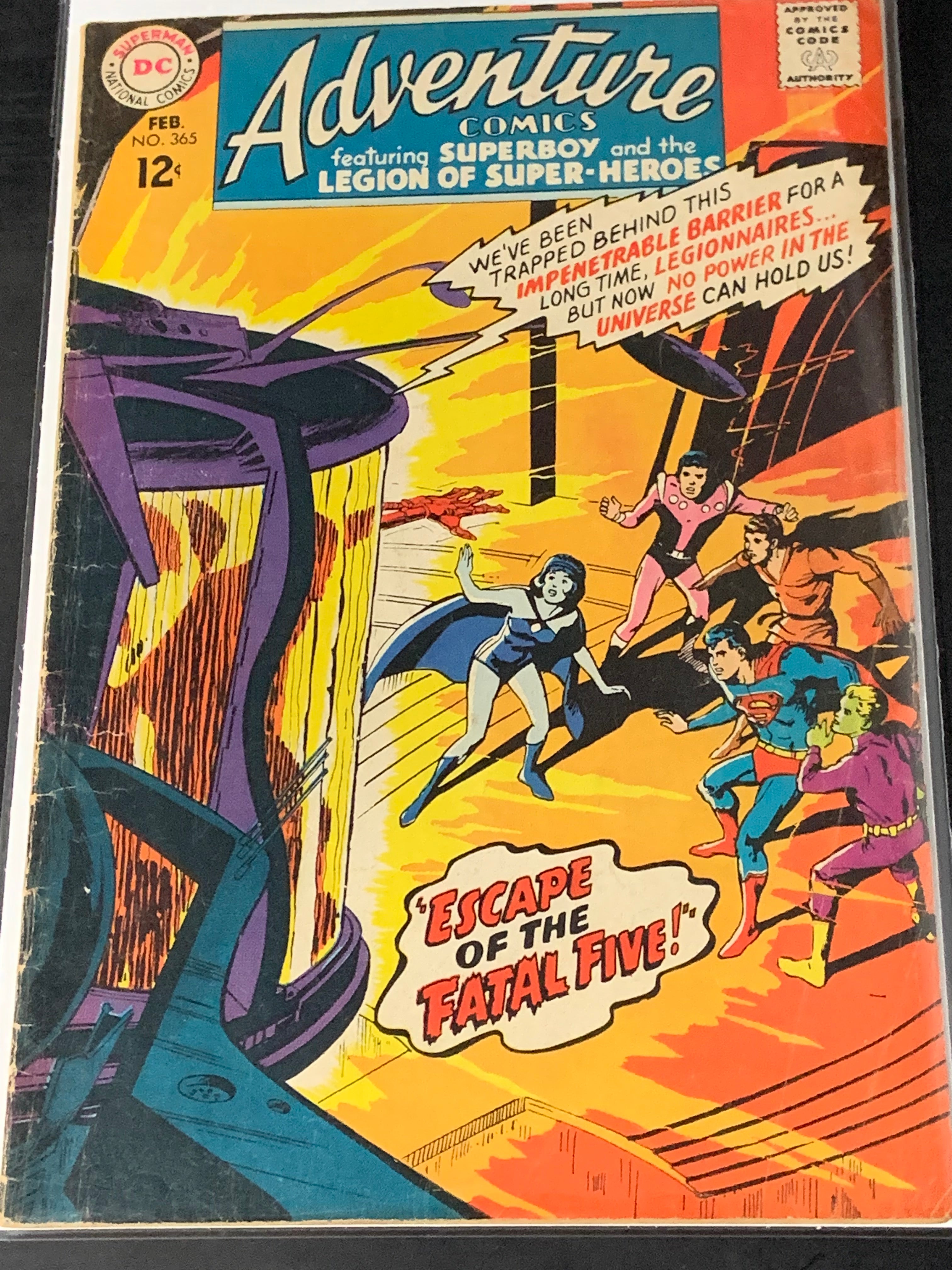 Adventure Comics 365 DC 1968 1st App of Shadow Lass