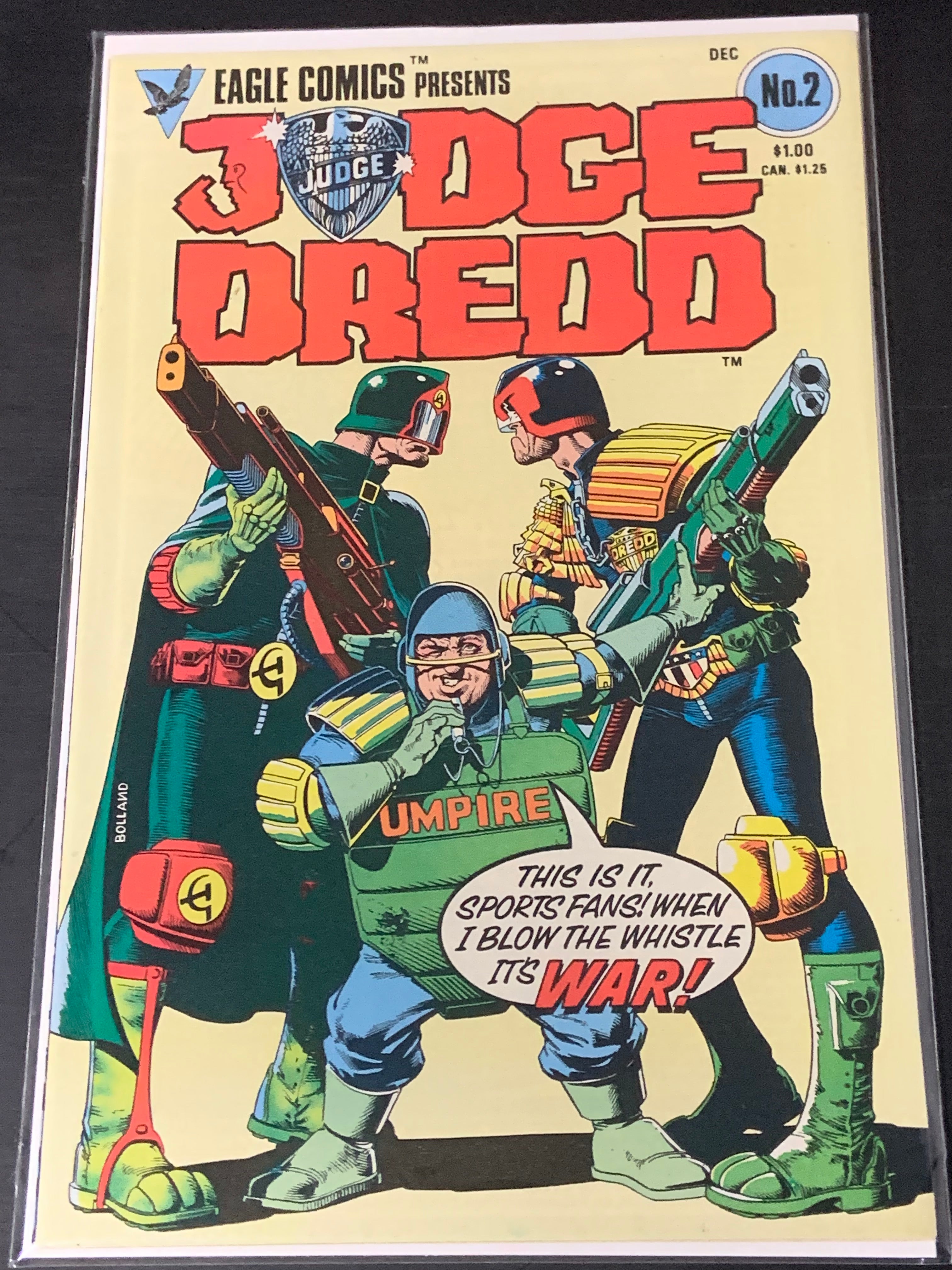 Judge Dredd 2 Eagle Comics 1982 2nd Judge Dredd in US Comics