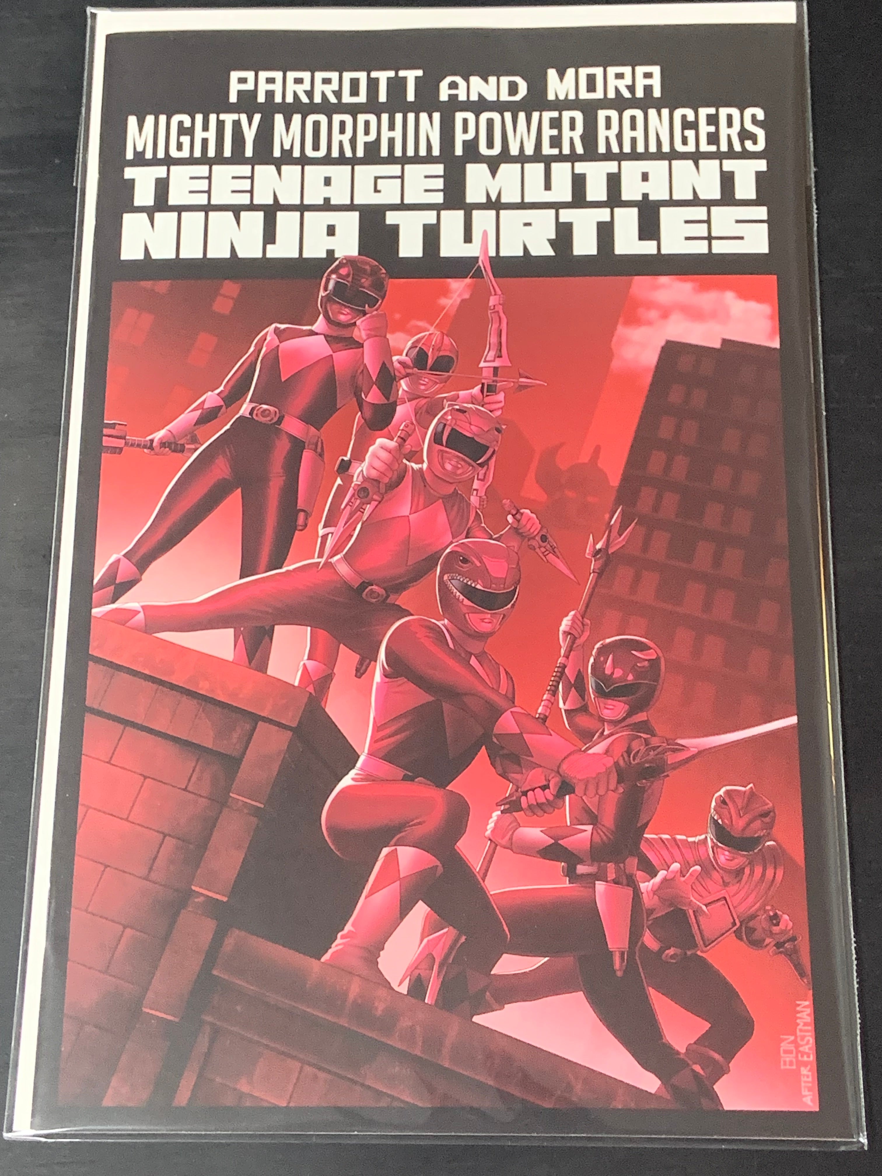 Mighty Morphin Power Rangers Teenage Mutant Ninja Turtles II #1  Boom! 2022 Homage Cover G