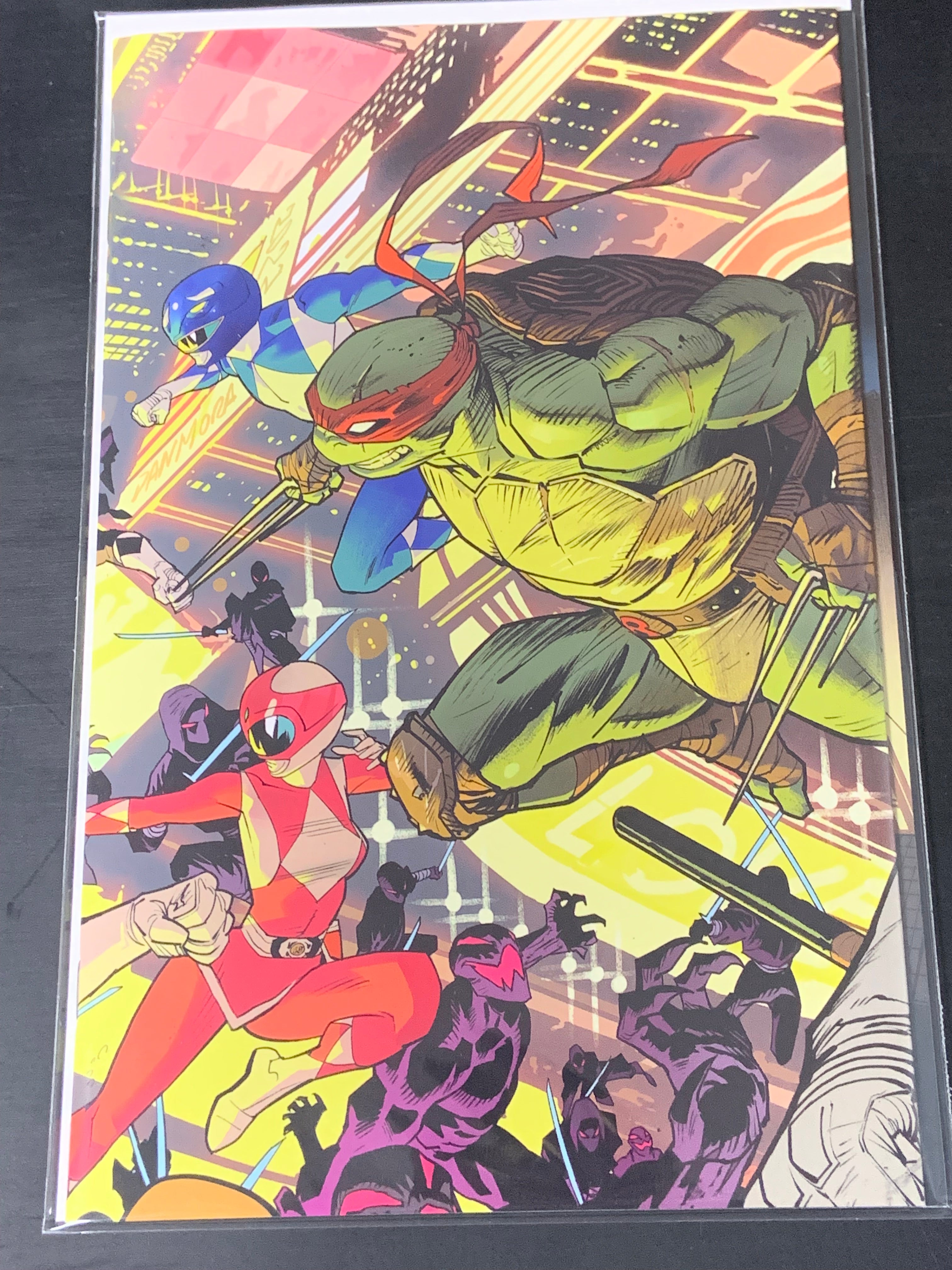 Mighty Morphin Power Rangers TMNT II #1 Boom! 2022 Gatefold Wraparound Variant