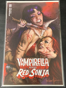 Vampirella vs Red Sonja 1 Dynamite 2022 Parrillo Cover A