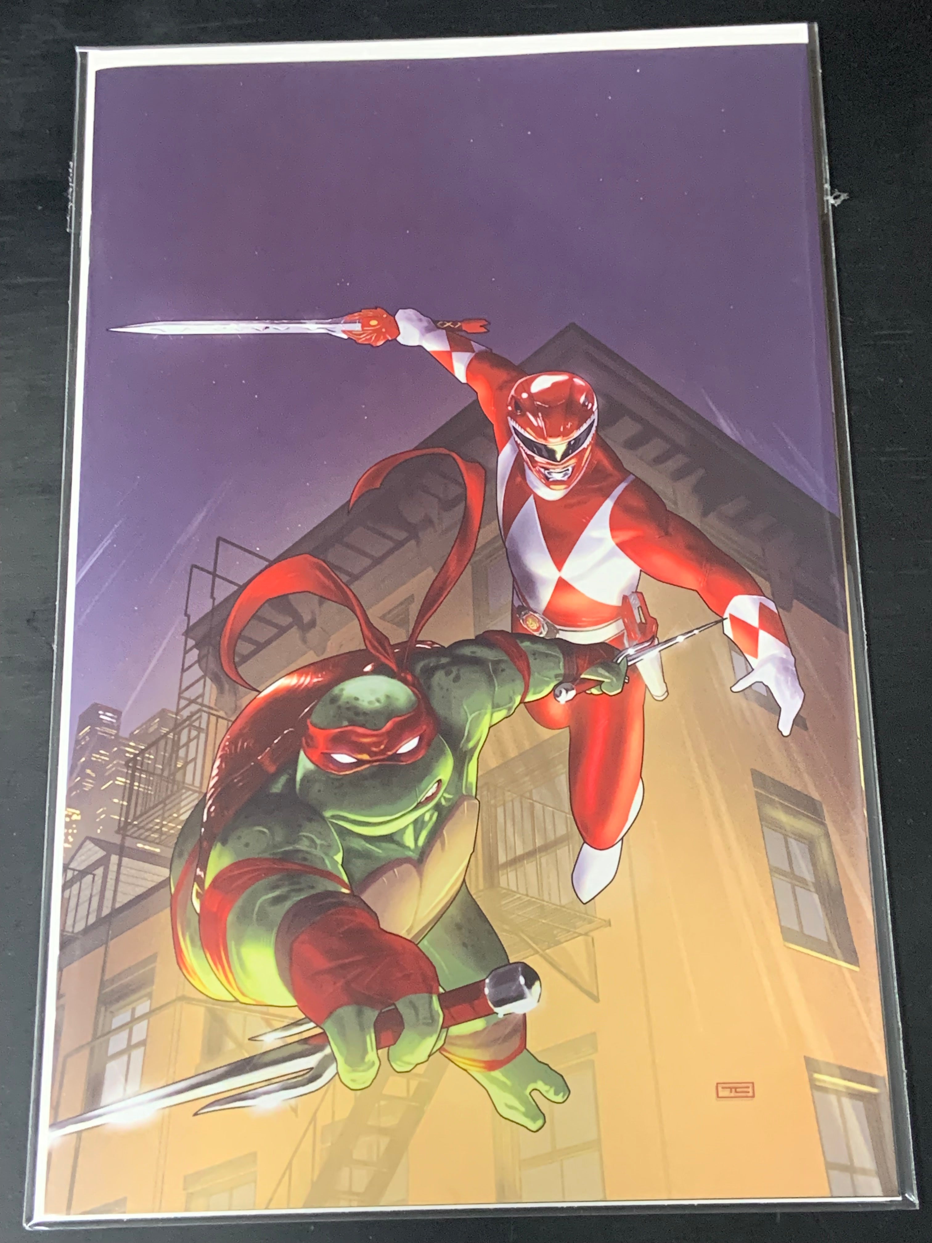 Mighty Morphin Power Rangers TMNT II #1 Boom! 2022 Unlockable Virgin Variant