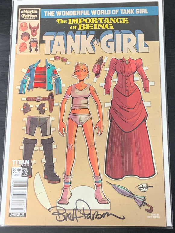 The Wonderful World of Tank Girl 2 Signed Brett Parson