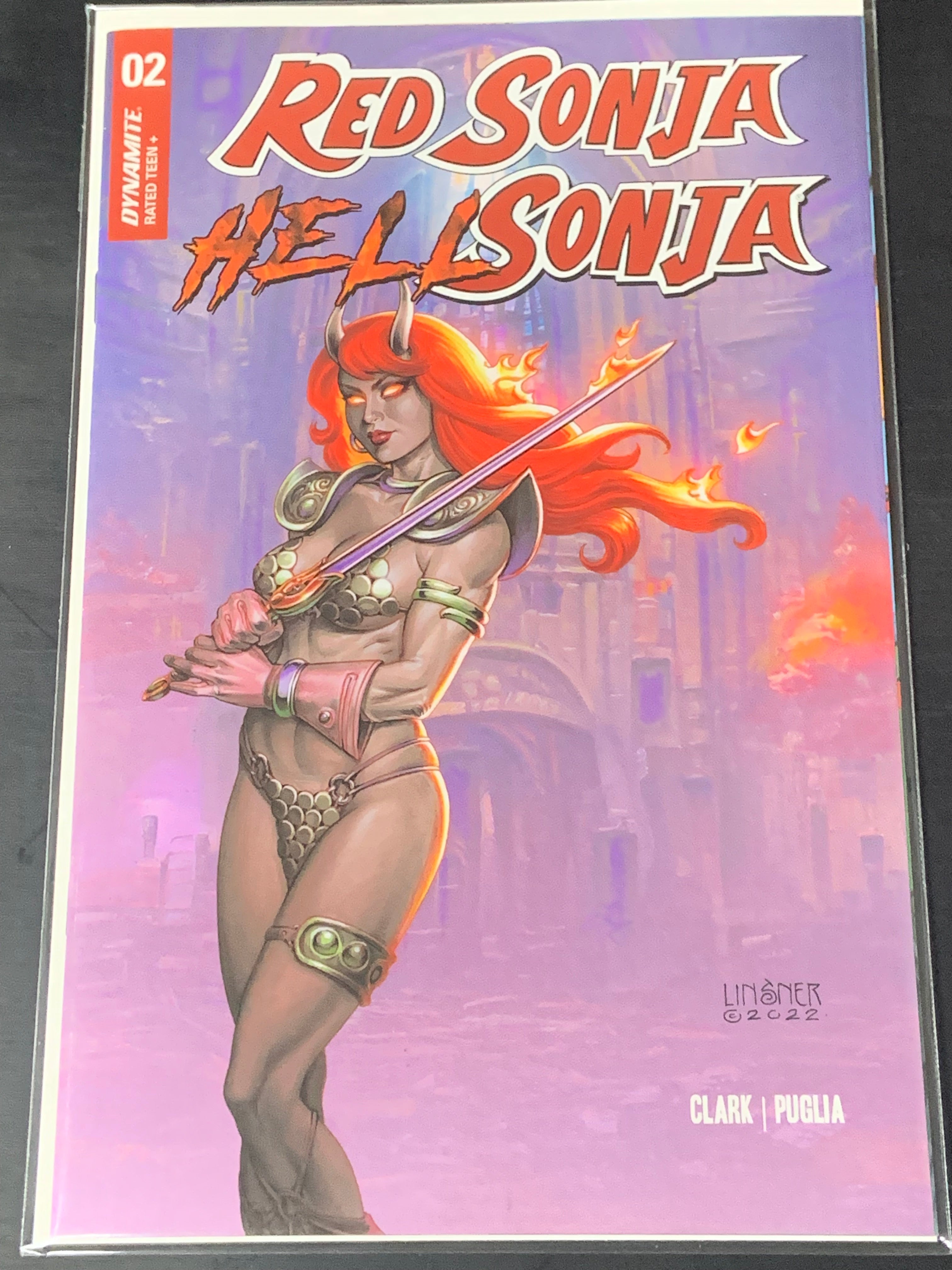 Red Sonja Hell Sonja 2 Dynamite 2023 Linsner Variant