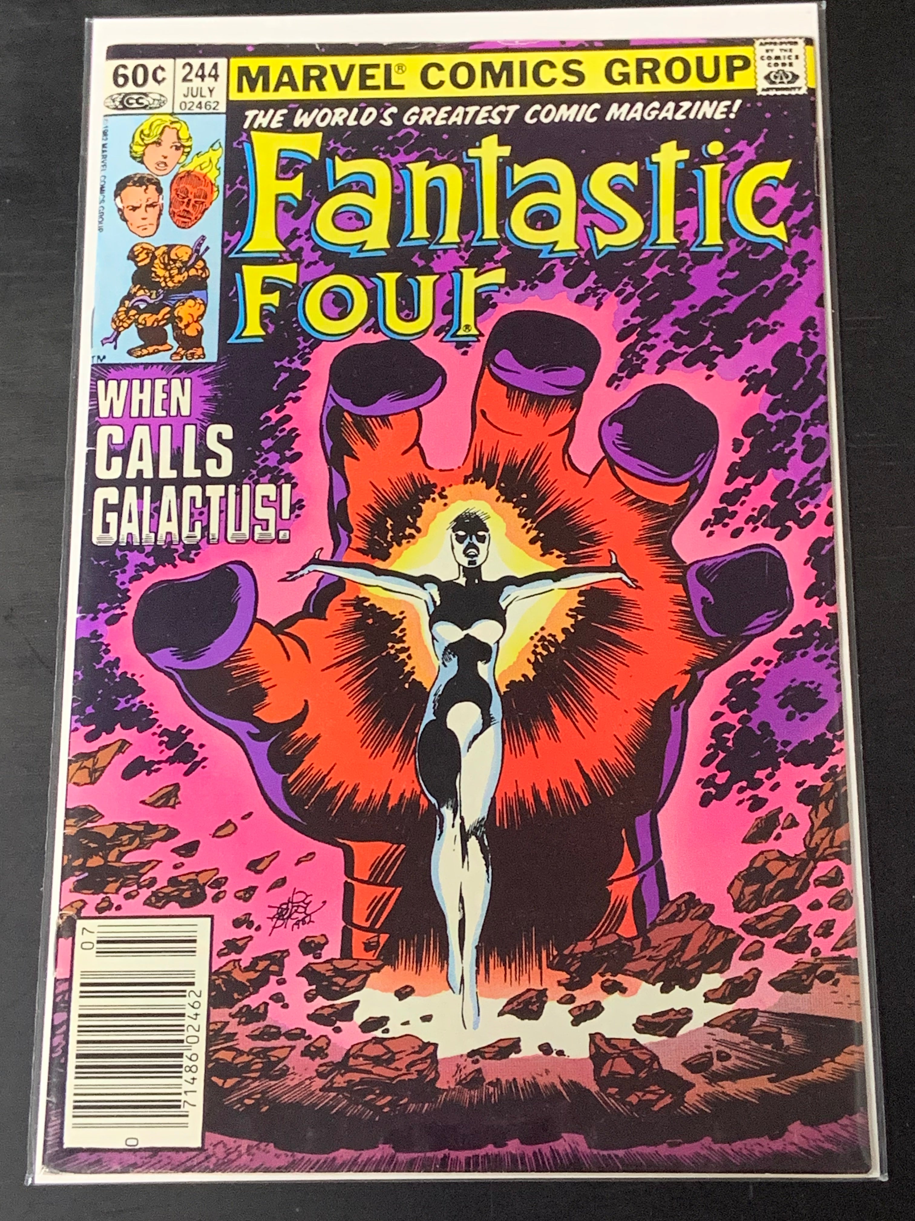 Fantastic Four 244 Marvel 1982 1st App of Frankie Raye as Nova, Newsstand
