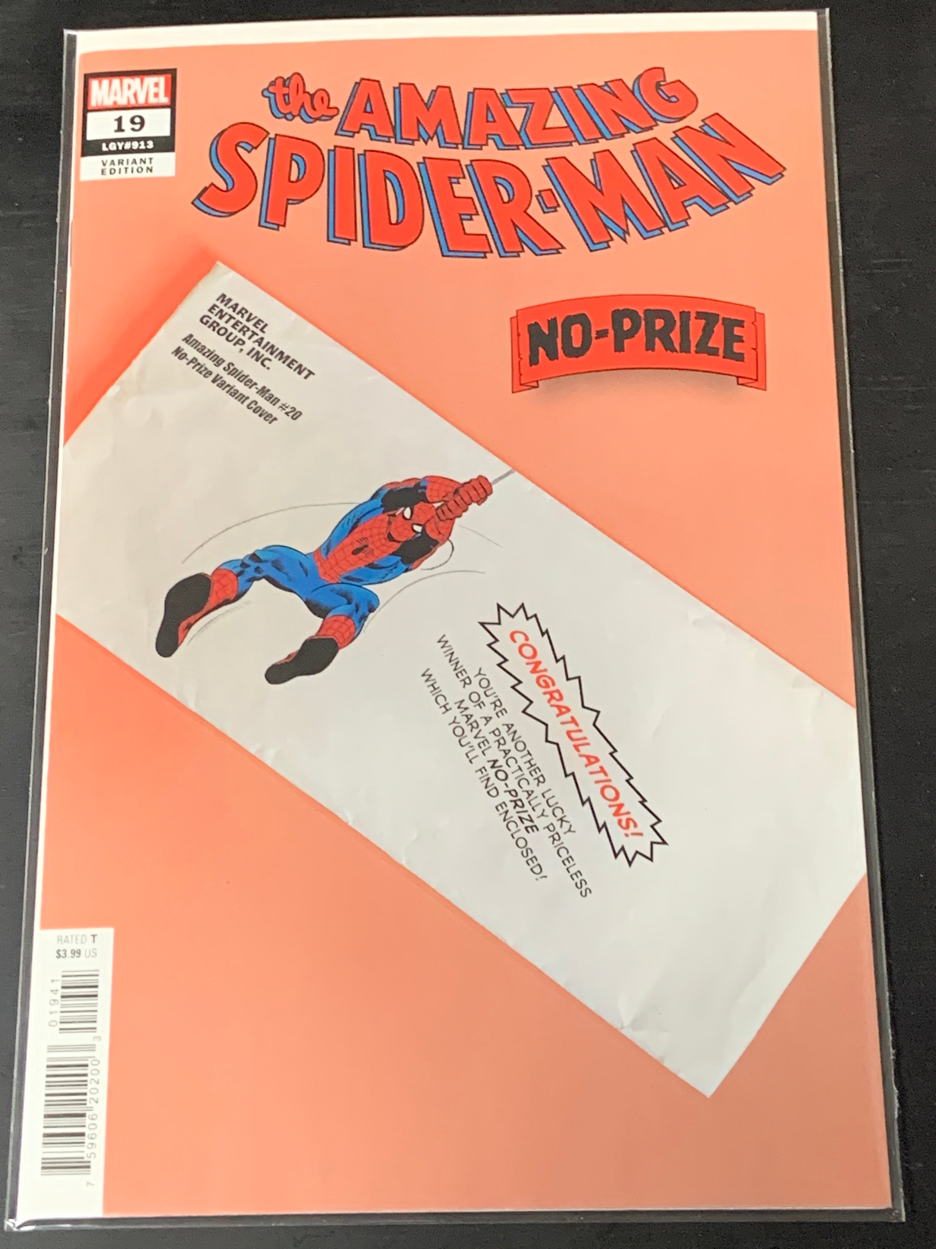 Amazing Spider-Man 19 Marvel 2023 No Prize Variant